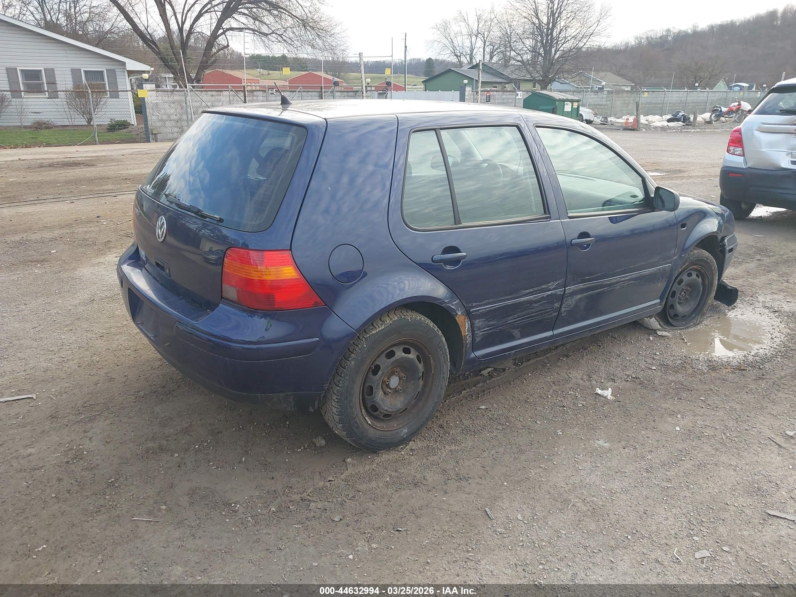 2006 Volkswagen Golf Gl 2.0l Синий vin: 9BWFL61J464010694