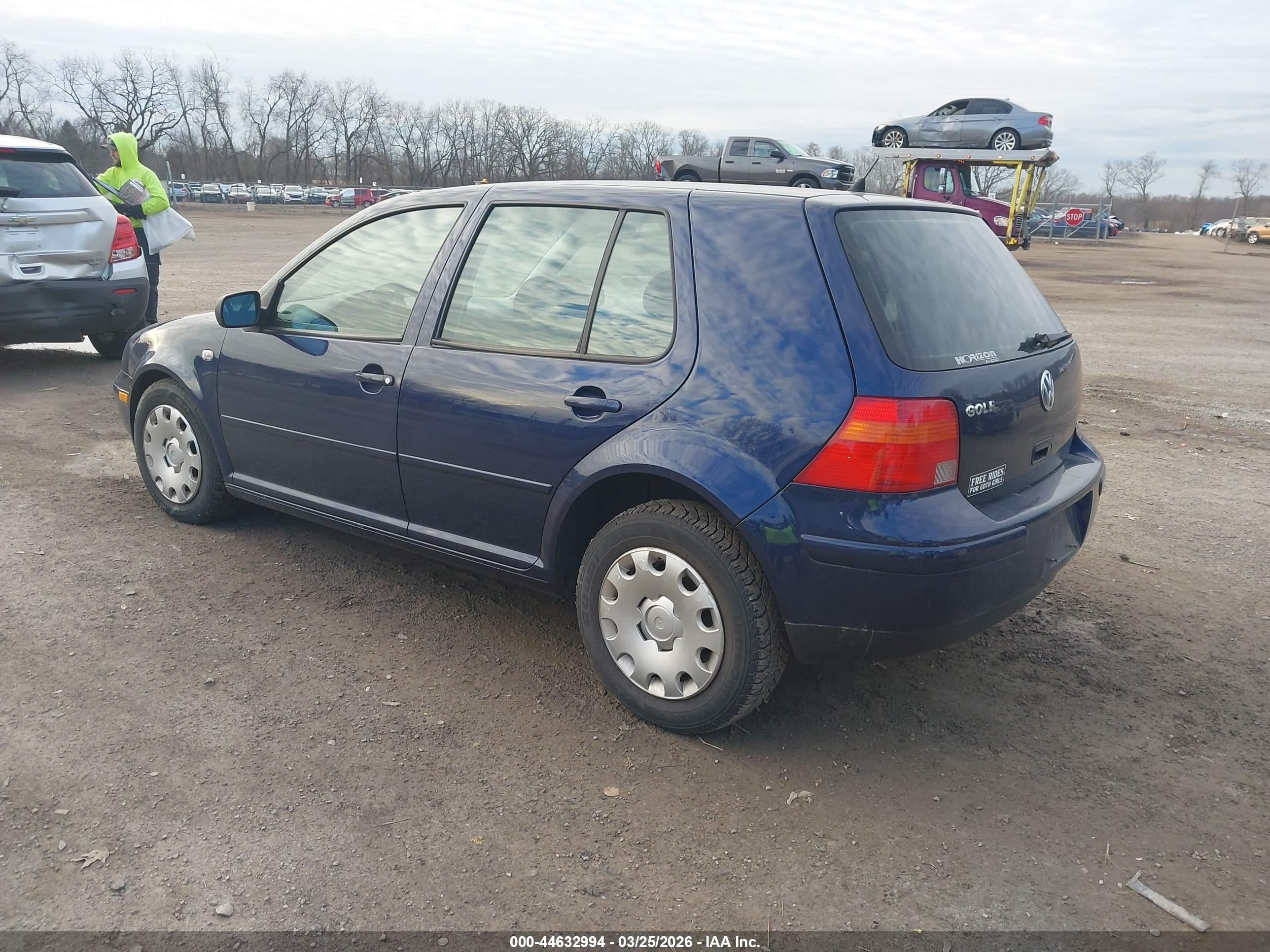 2006 Volkswagen Golf Gl 2.0l Синий vin: 9BWFL61J464010694