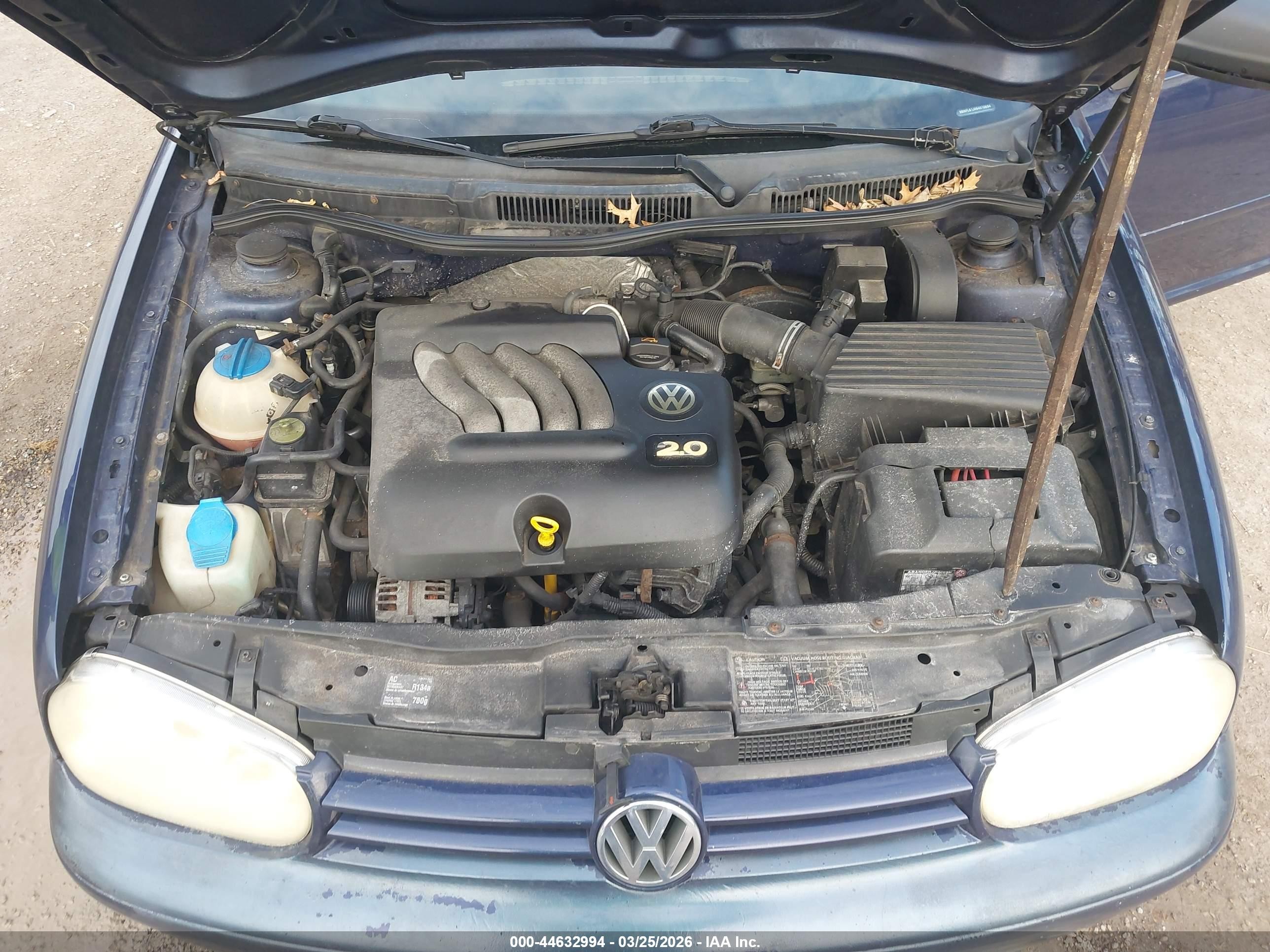 2006 Volkswagen Golf Gl 2.0l Синий vin: 9BWFL61J464010694