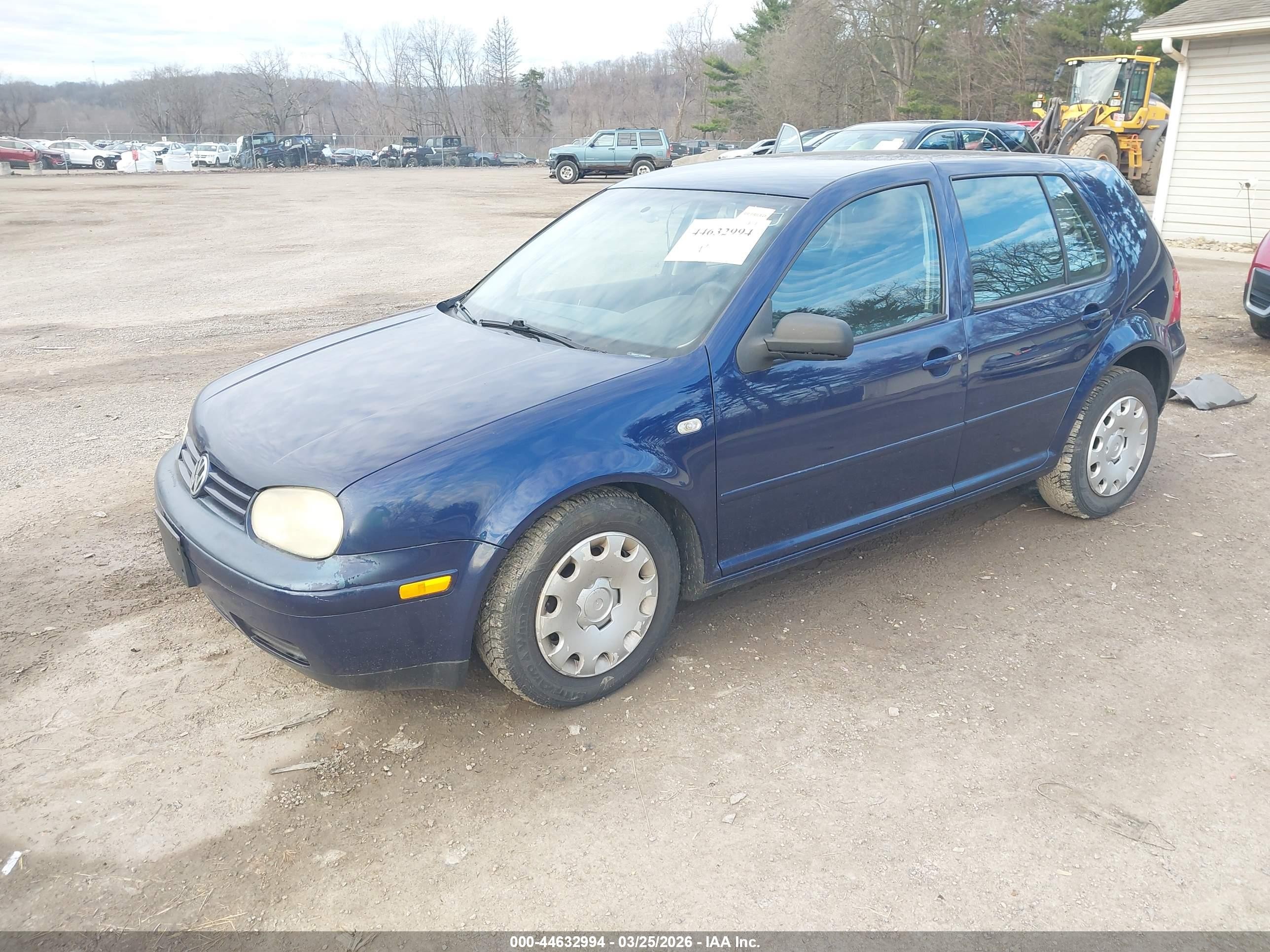 2006 Volkswagen Golf Gl 2.0l Синий vin: 9BWFL61J464010694