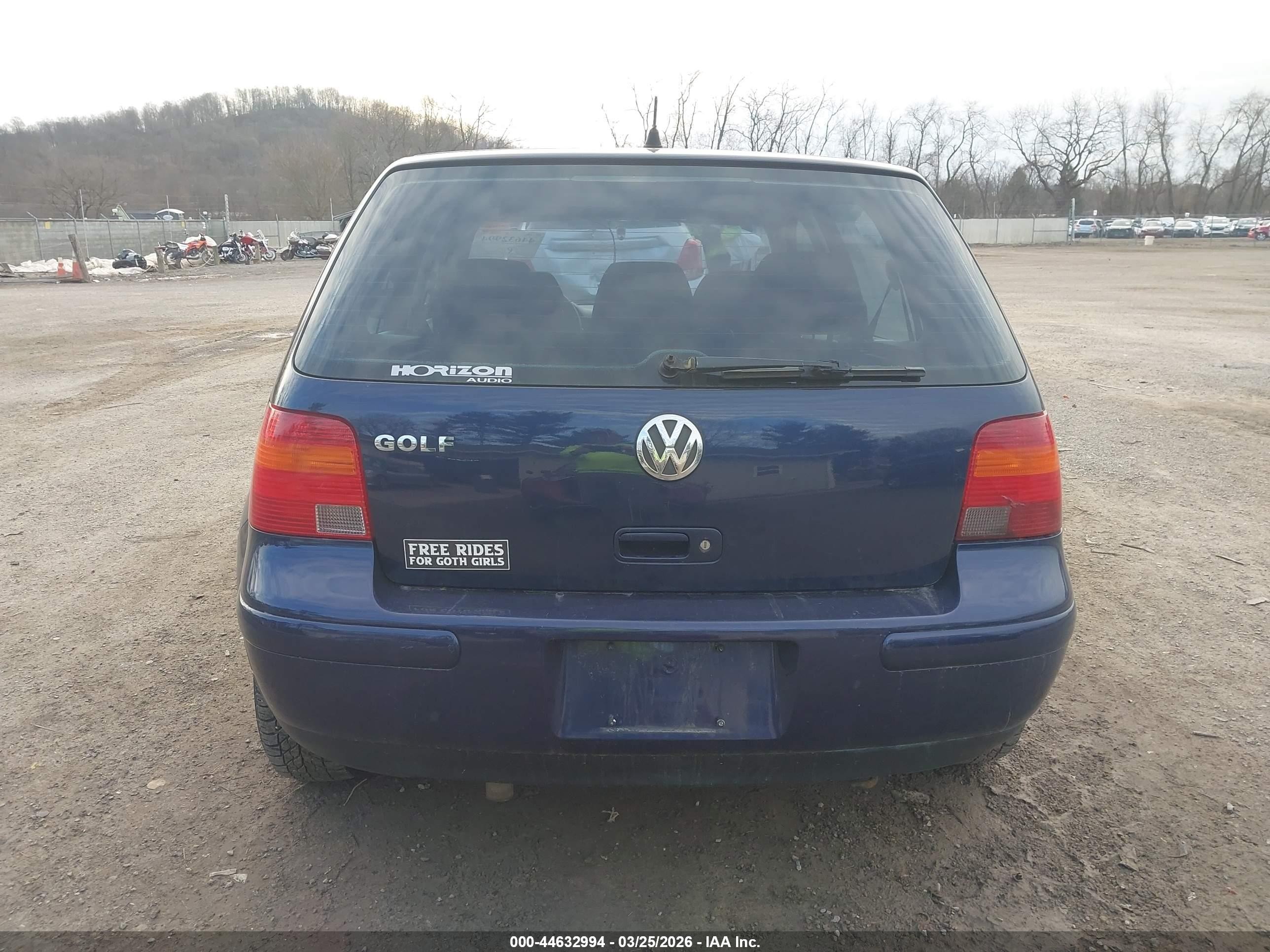 2006 Volkswagen Golf Gl 2.0l Синий vin: 9BWFL61J464010694