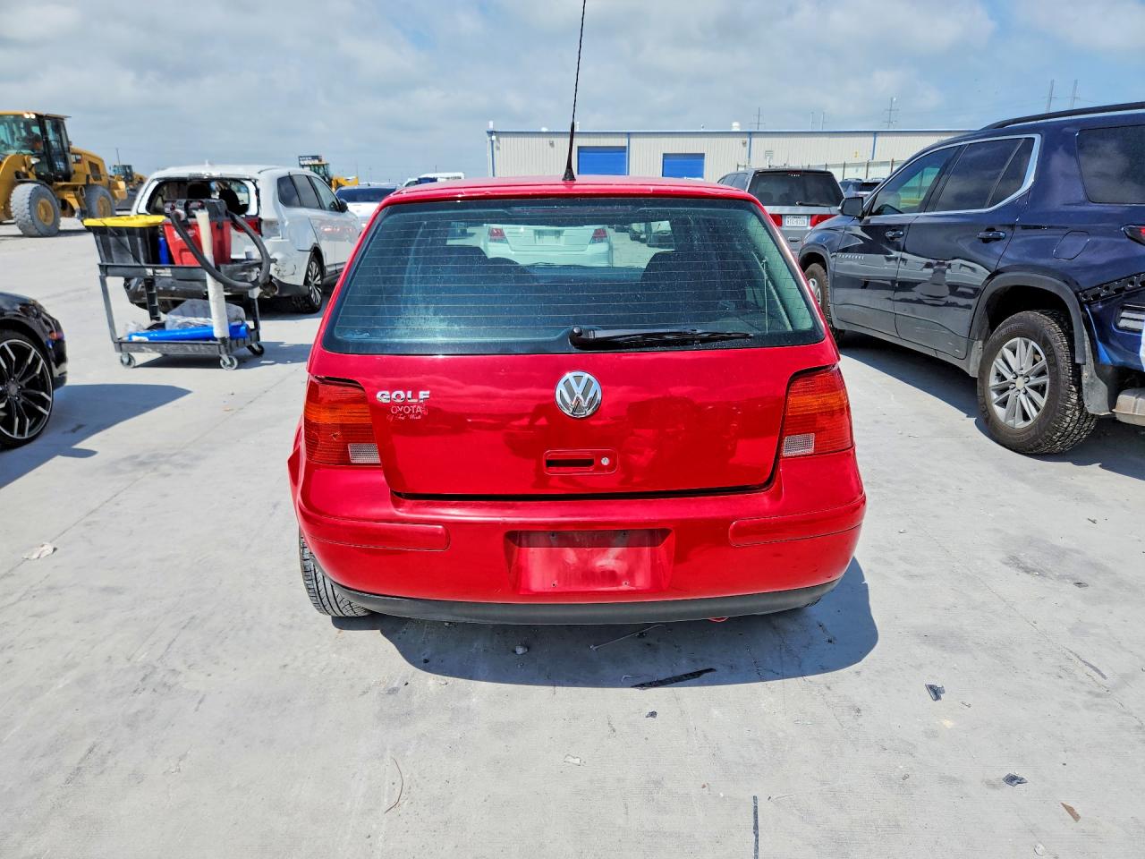 2004 Volkswagen Golf Gl Red vin: 9BWFL61J644045024