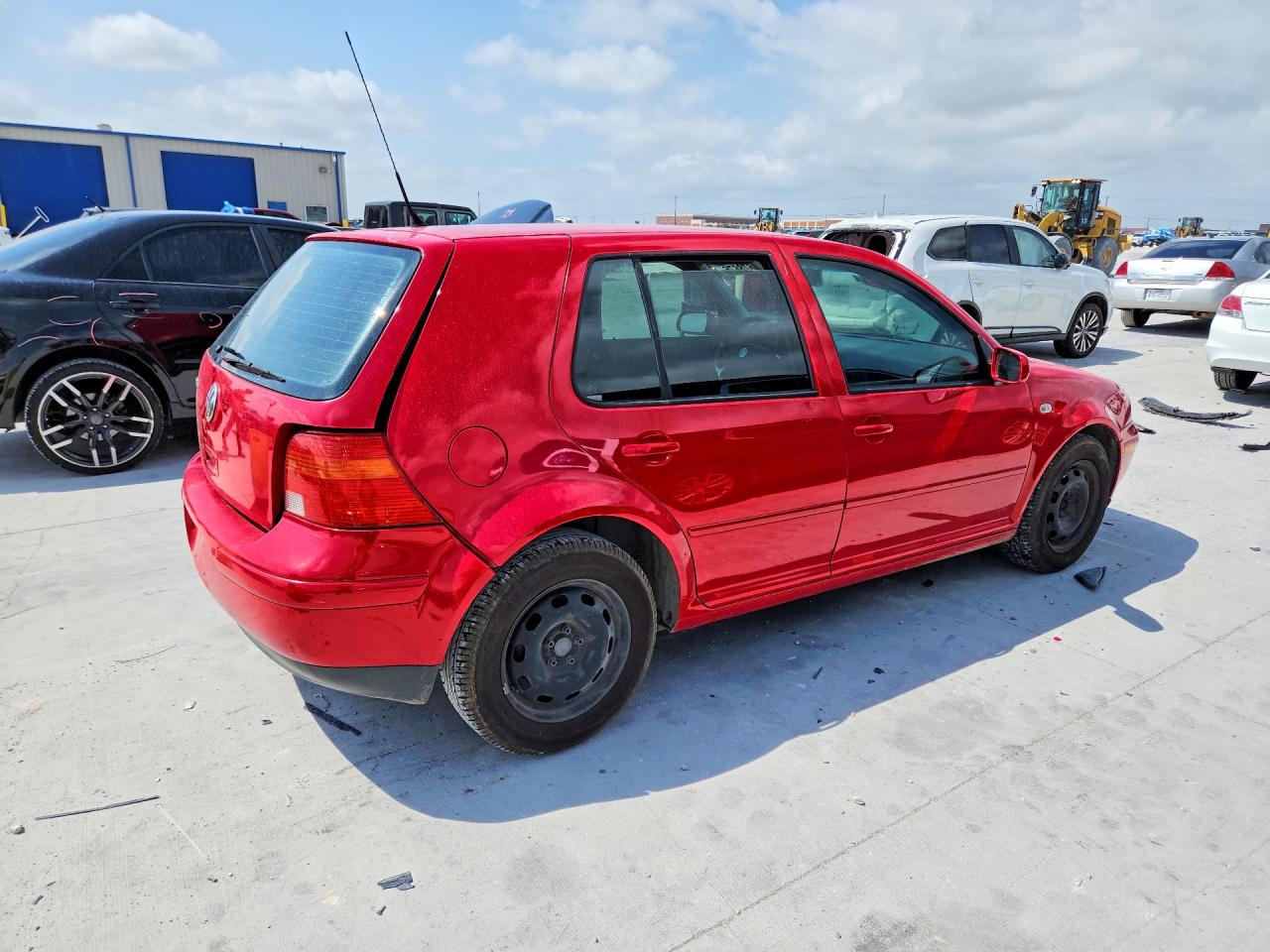 2004 Volkswagen Golf Gl Red vin: 9BWFL61J644045024