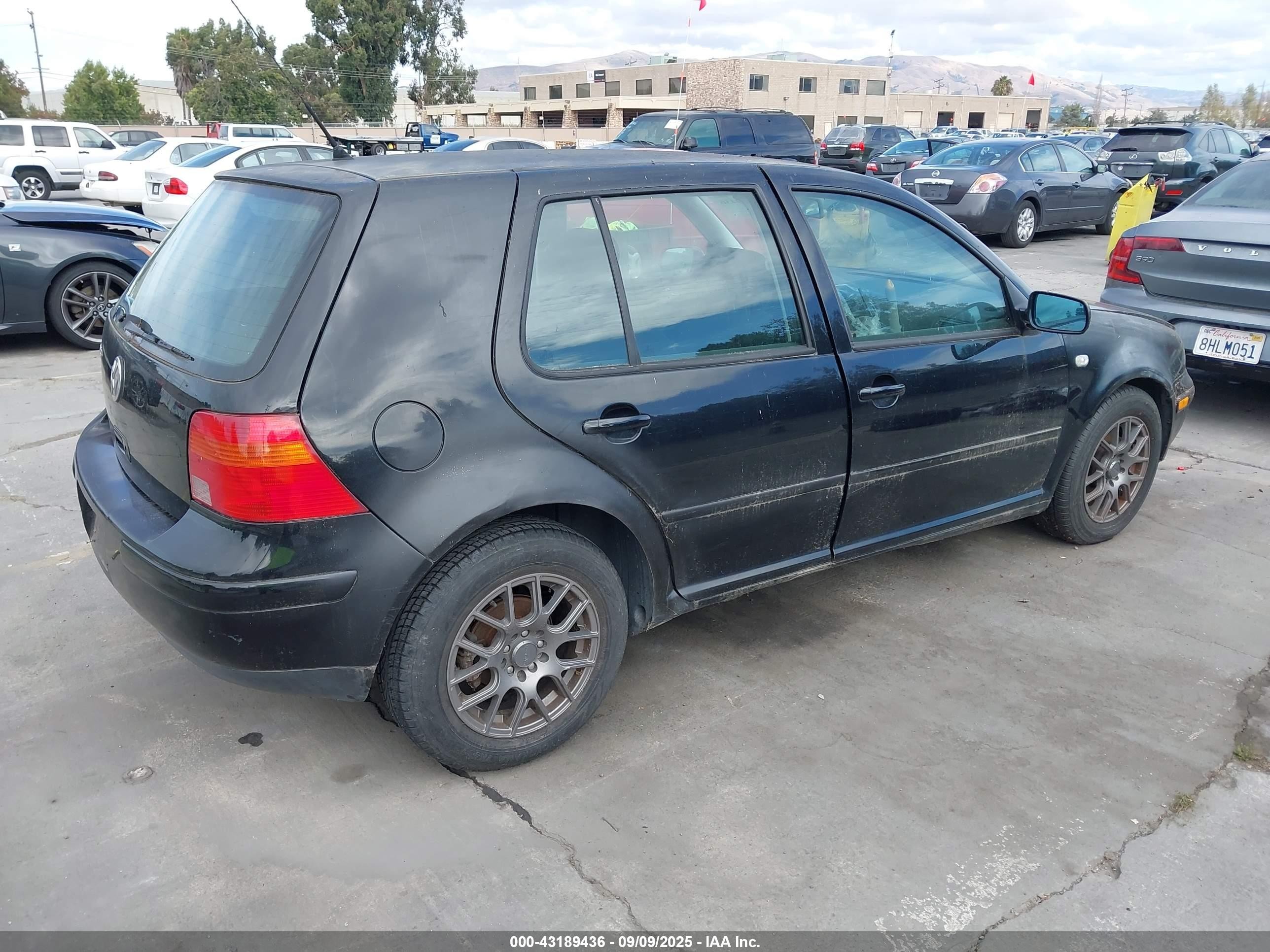 2004 Volkswagen Golf Gl 2.0l Black vin: 9BWFL61JX44016917