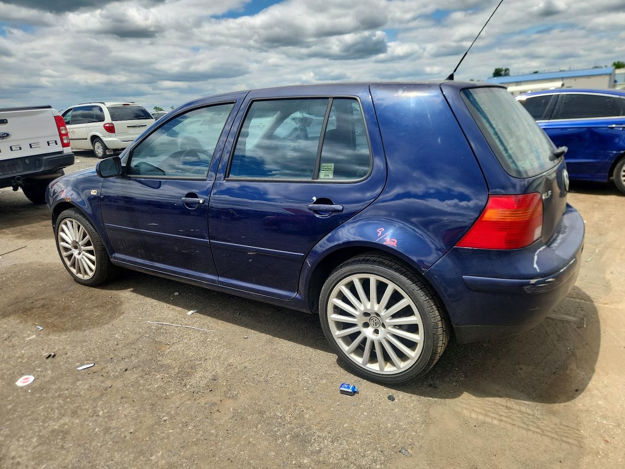2003 Volkswagen Golf Gl Tdi Blue vin: 9BWFP61J234016946