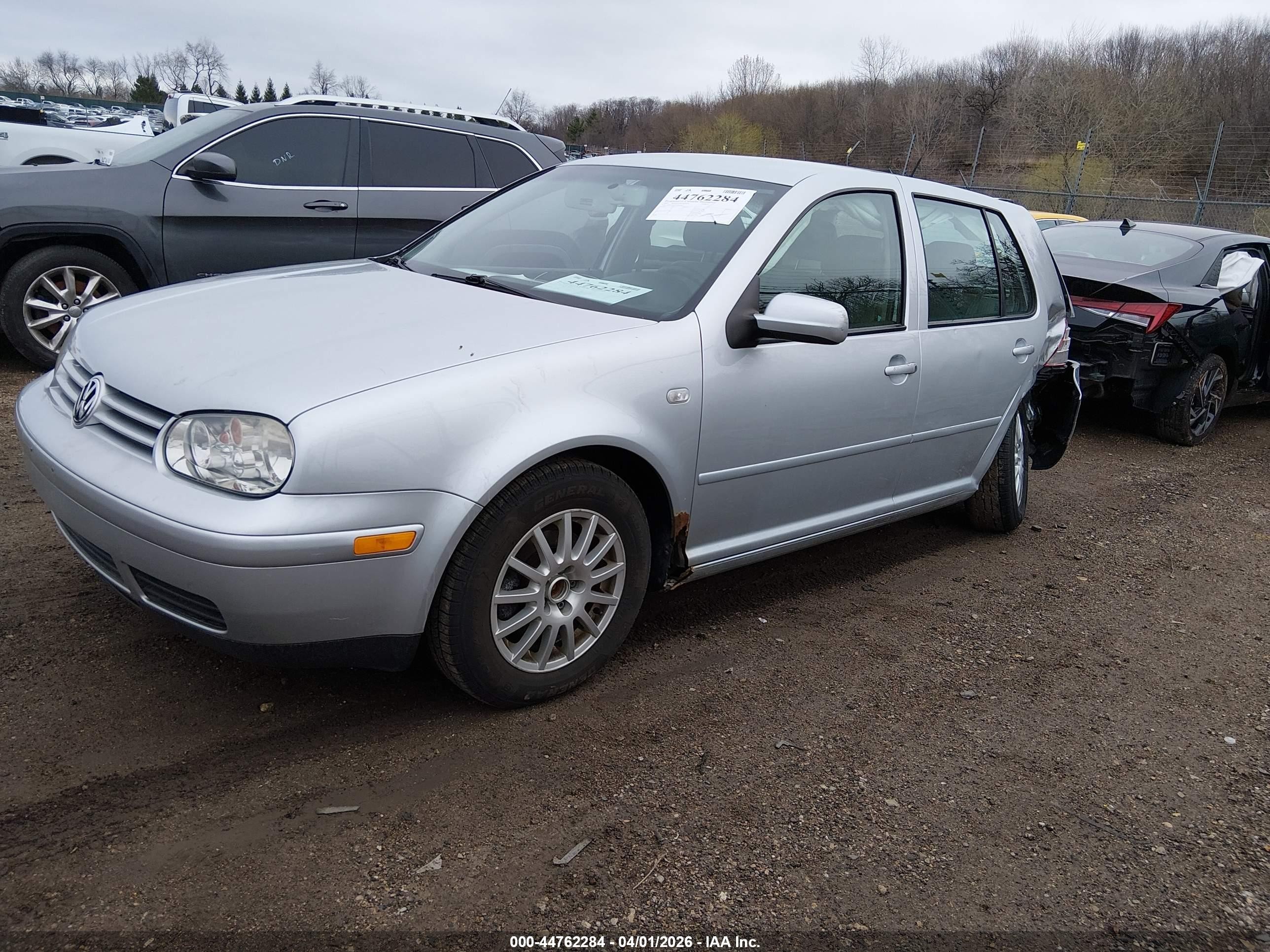2003 Volkswagen Golf Gl Tdi Silver vin: 9BWFP61J334065461