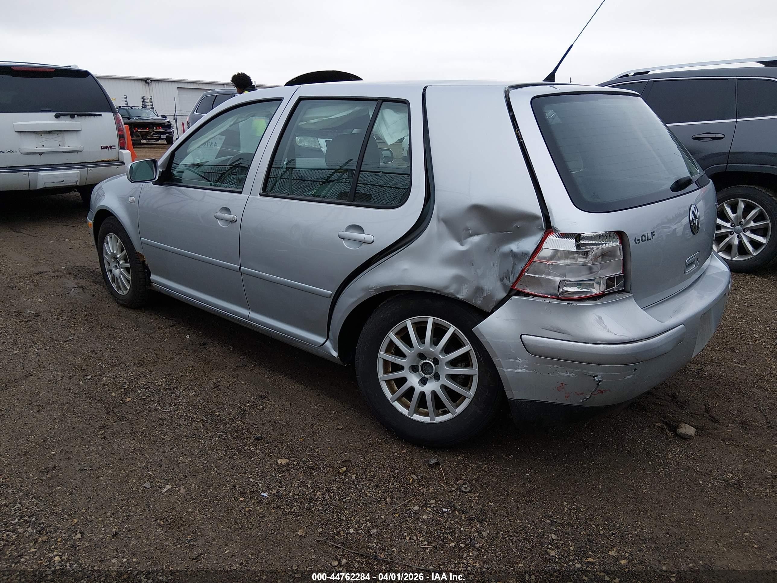 2003 Volkswagen Golf Gl Tdi Silver vin: 9BWFP61J334065461