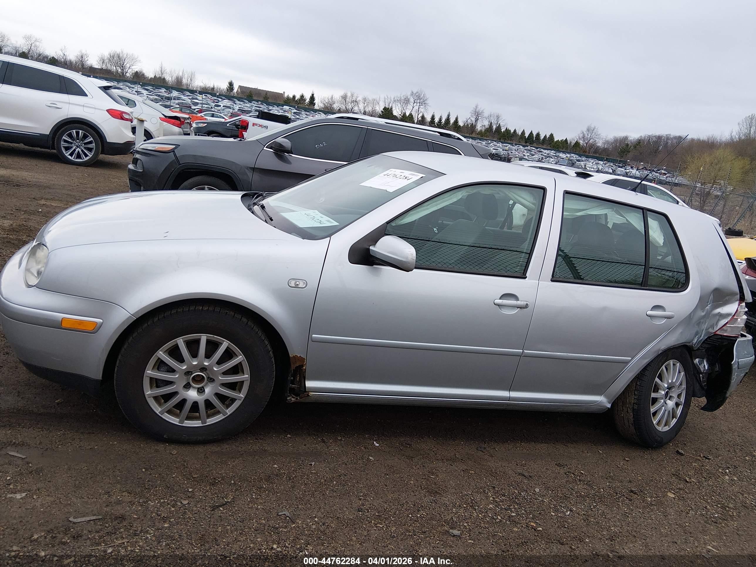 2003 Volkswagen Golf Gl Tdi Silver vin: 9BWFP61J334065461