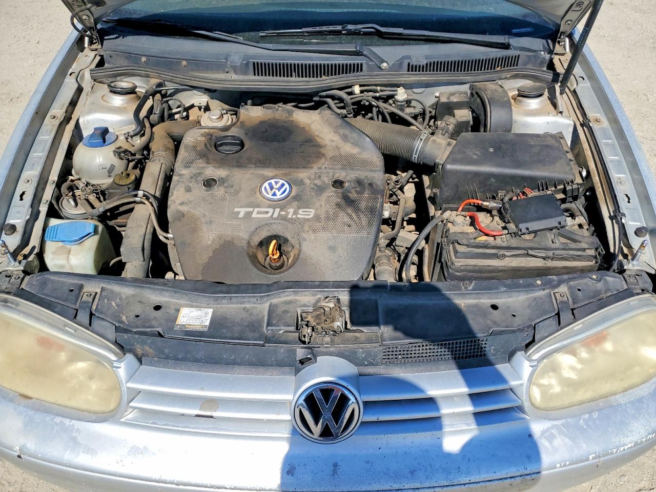2003 Volkswagen Golf Gl Tdi Silver vin: 9BWFP61J734071778