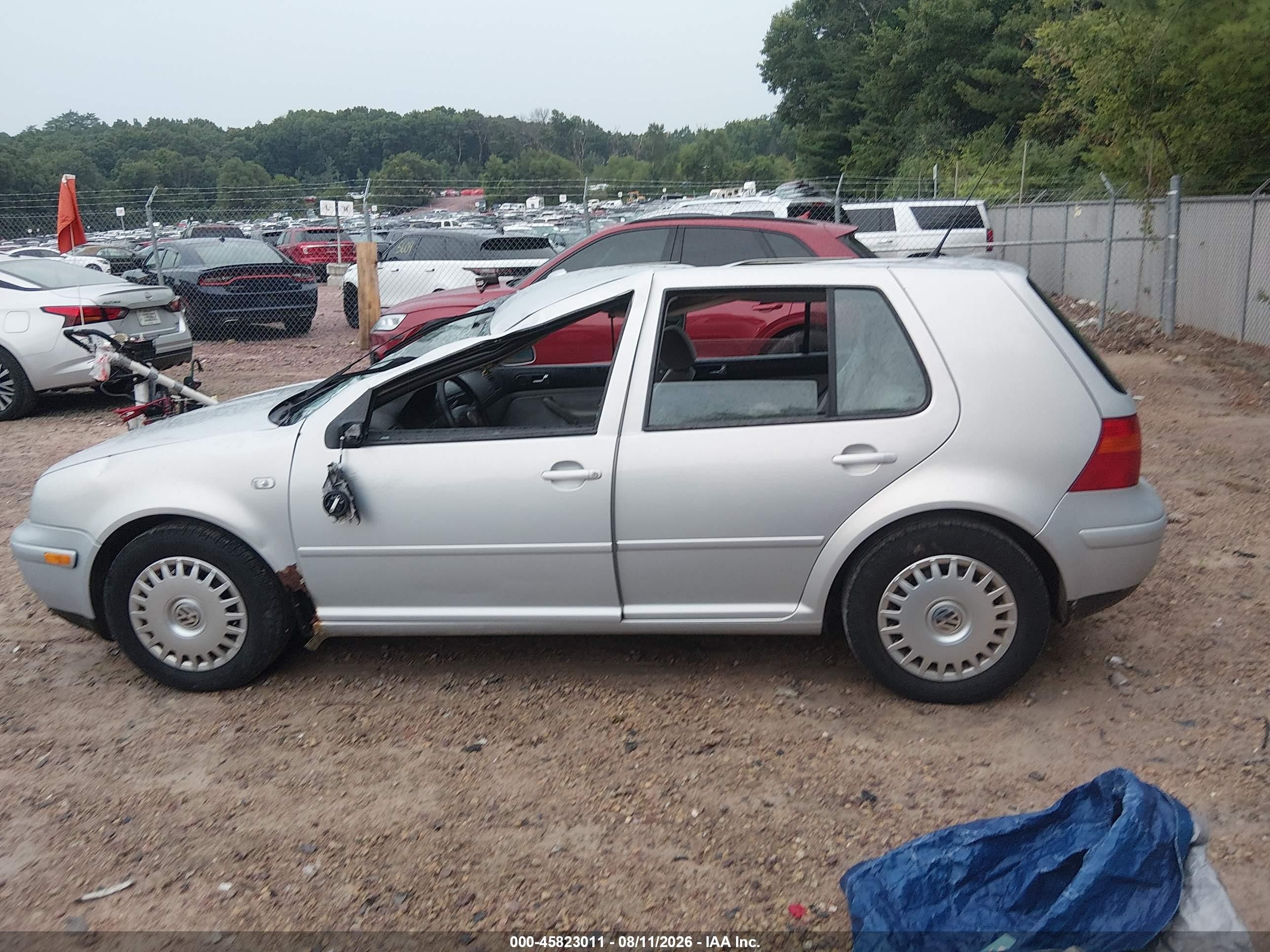 2000 Volkswagen Golf Gls 1.8l Turbo Silver vin: 9BWGH21J2Y4040696
