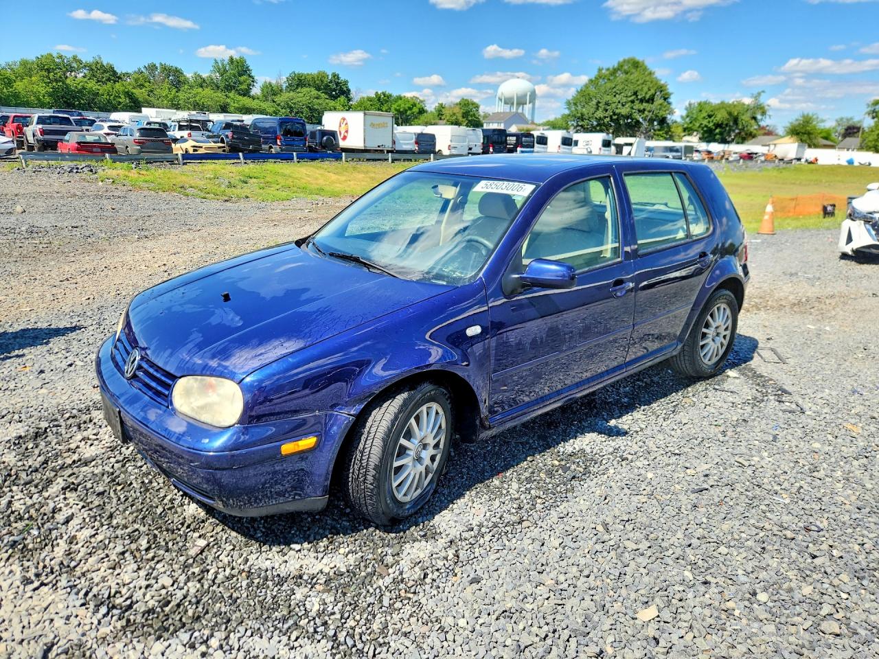 2003 Volkswagen Golf Gls Blue vin: 9BWGK61J134055482