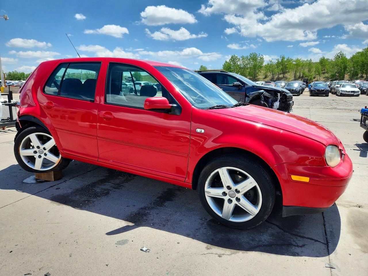 2003 Volkswagen Golf Gls Red vin: 9BWGK61J334003089
