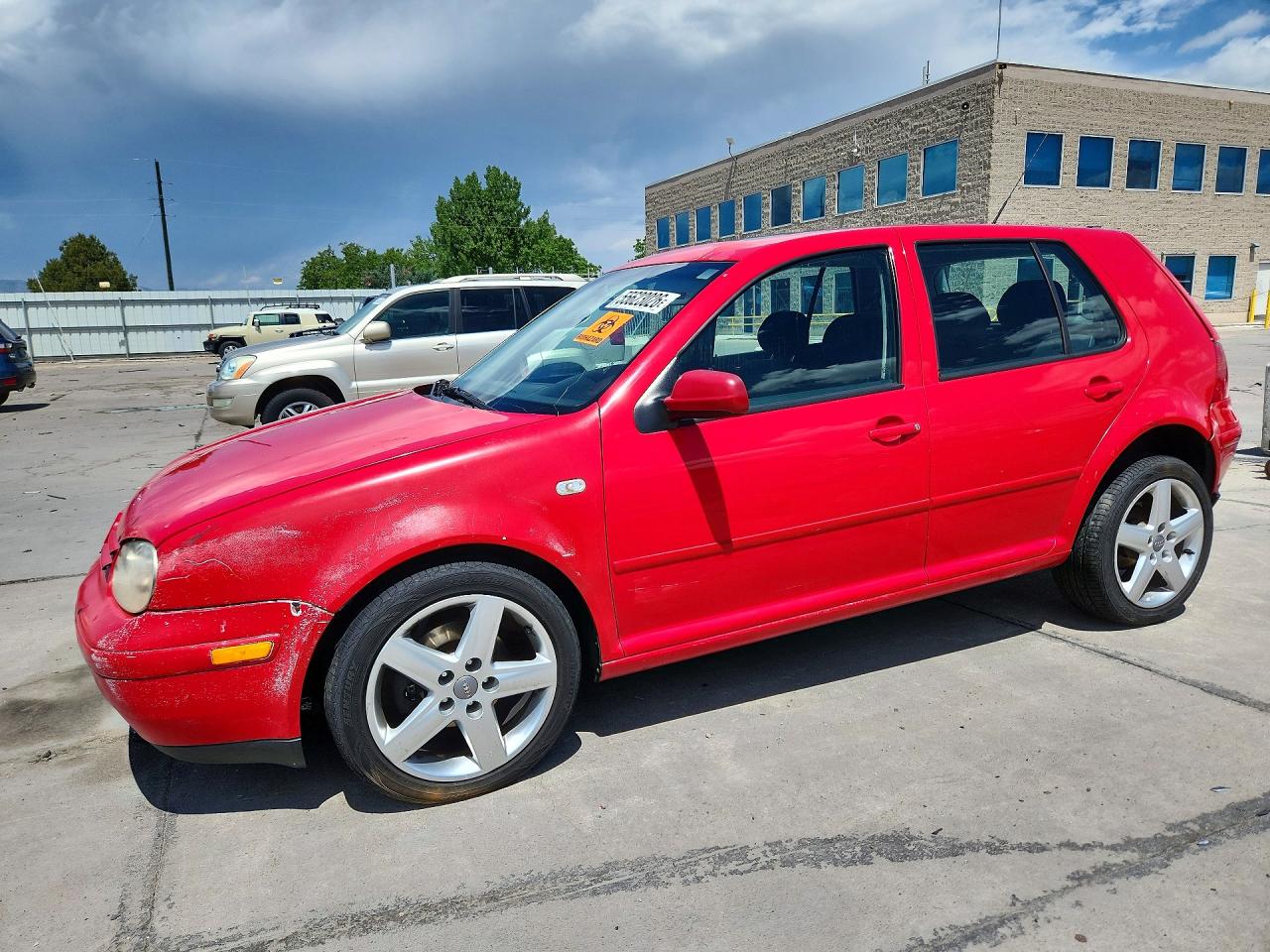 2003 Volkswagen Golf Gls Red vin: 9BWGK61J334003089