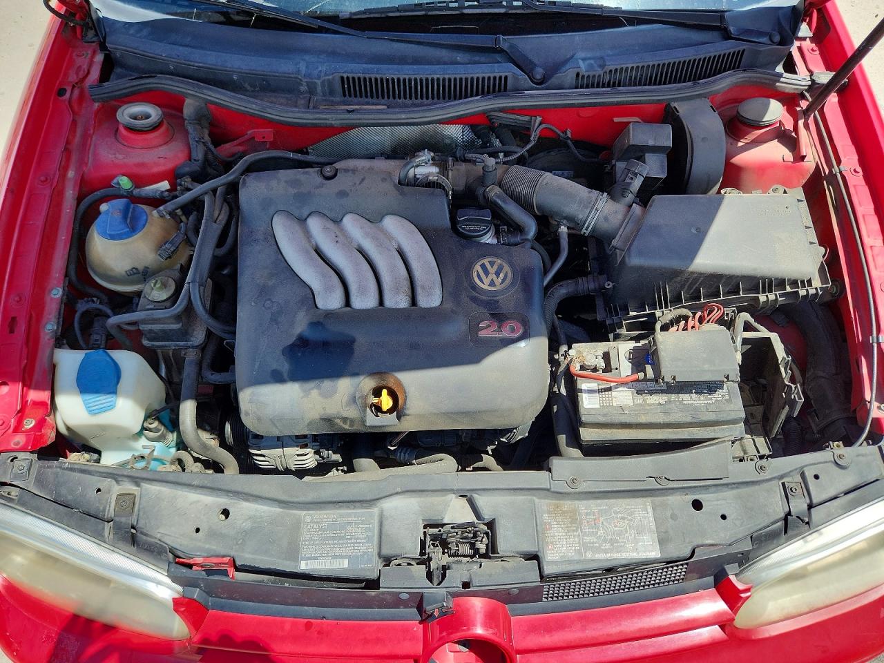 2003 Volkswagen Golf Gls Red vin: 9BWGK61J334003089
