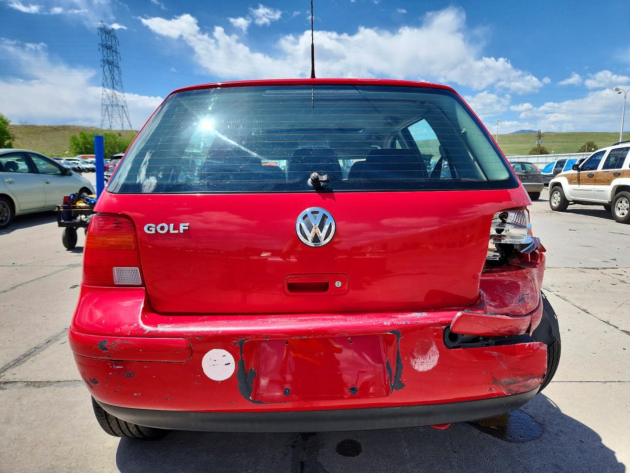 2003 Volkswagen Golf Gls Red vin: 9BWGK61J334003089