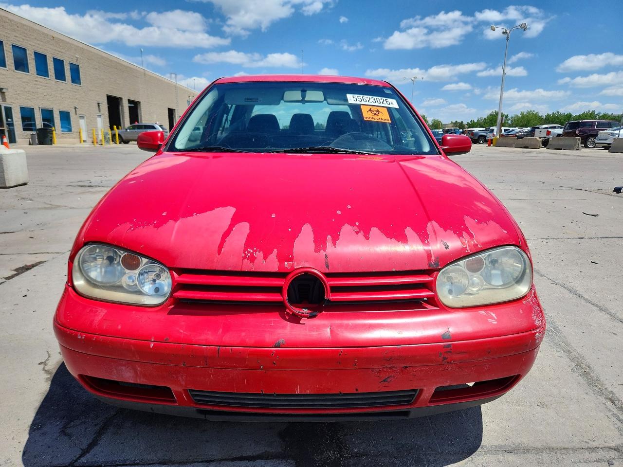 2003 Volkswagen Golf Gls Red vin: 9BWGK61J334003089