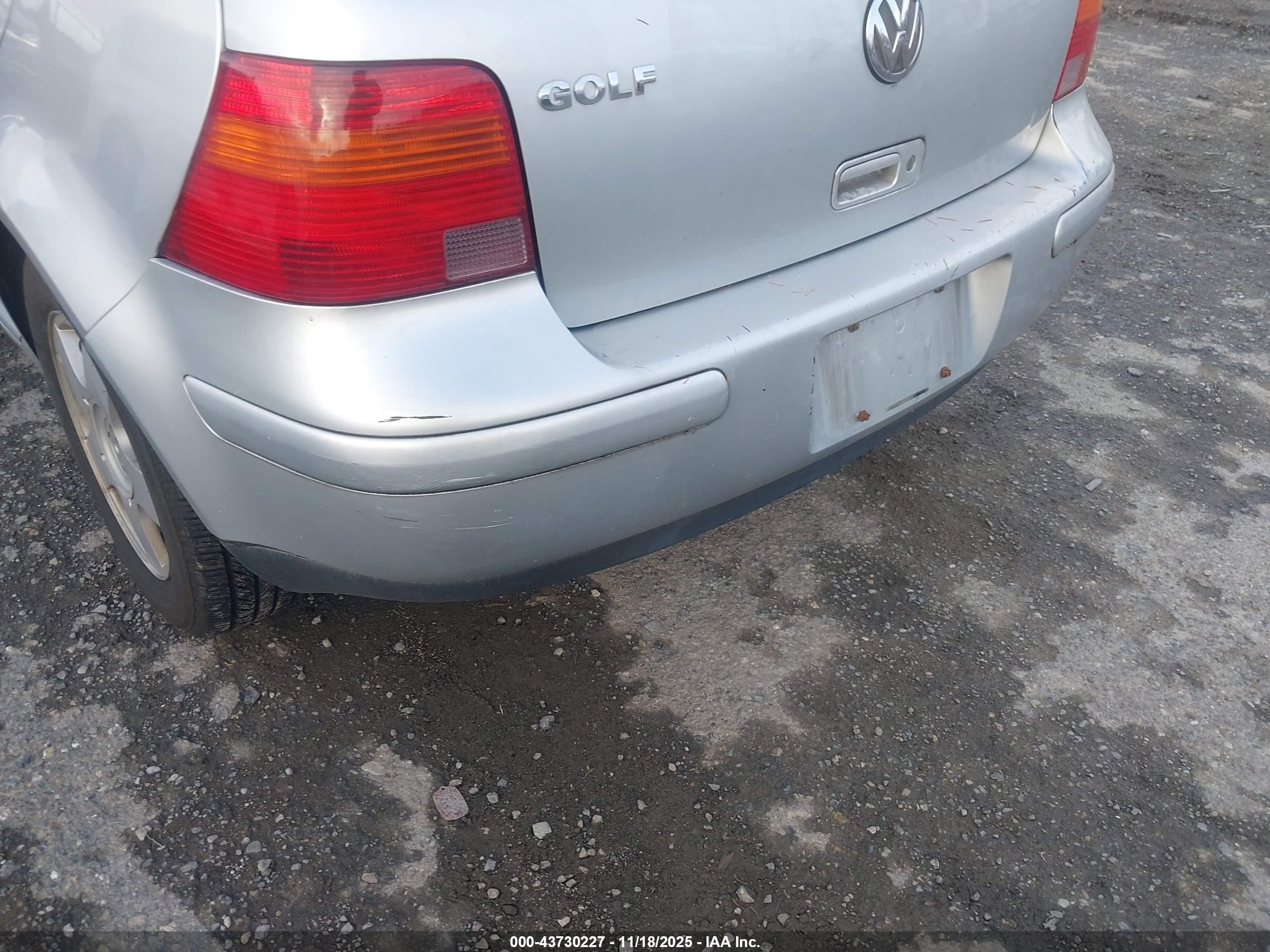 2002 Volkswagen Golf Gls 2.0l Silver vin: 9BWGK61J524066709