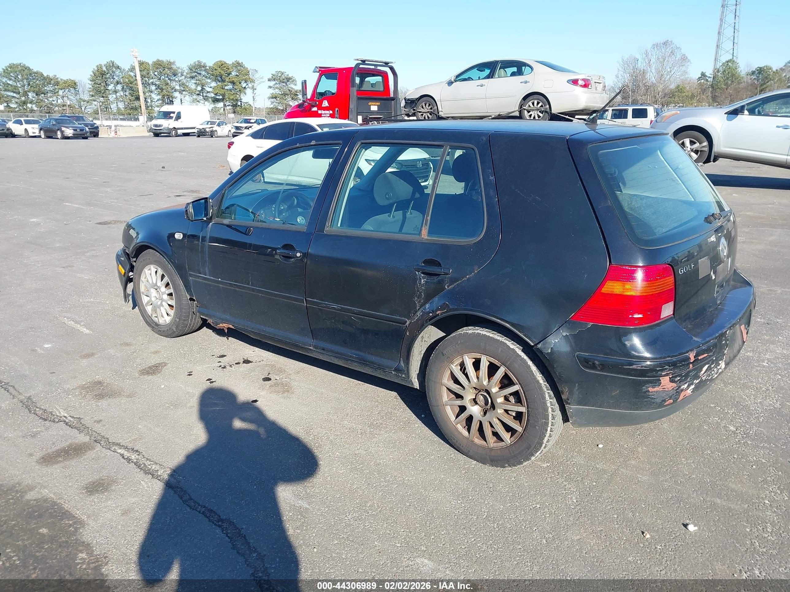 2003 Volkswagen Golf Gls 2.0l Black vin: 9BWGK61J534048826