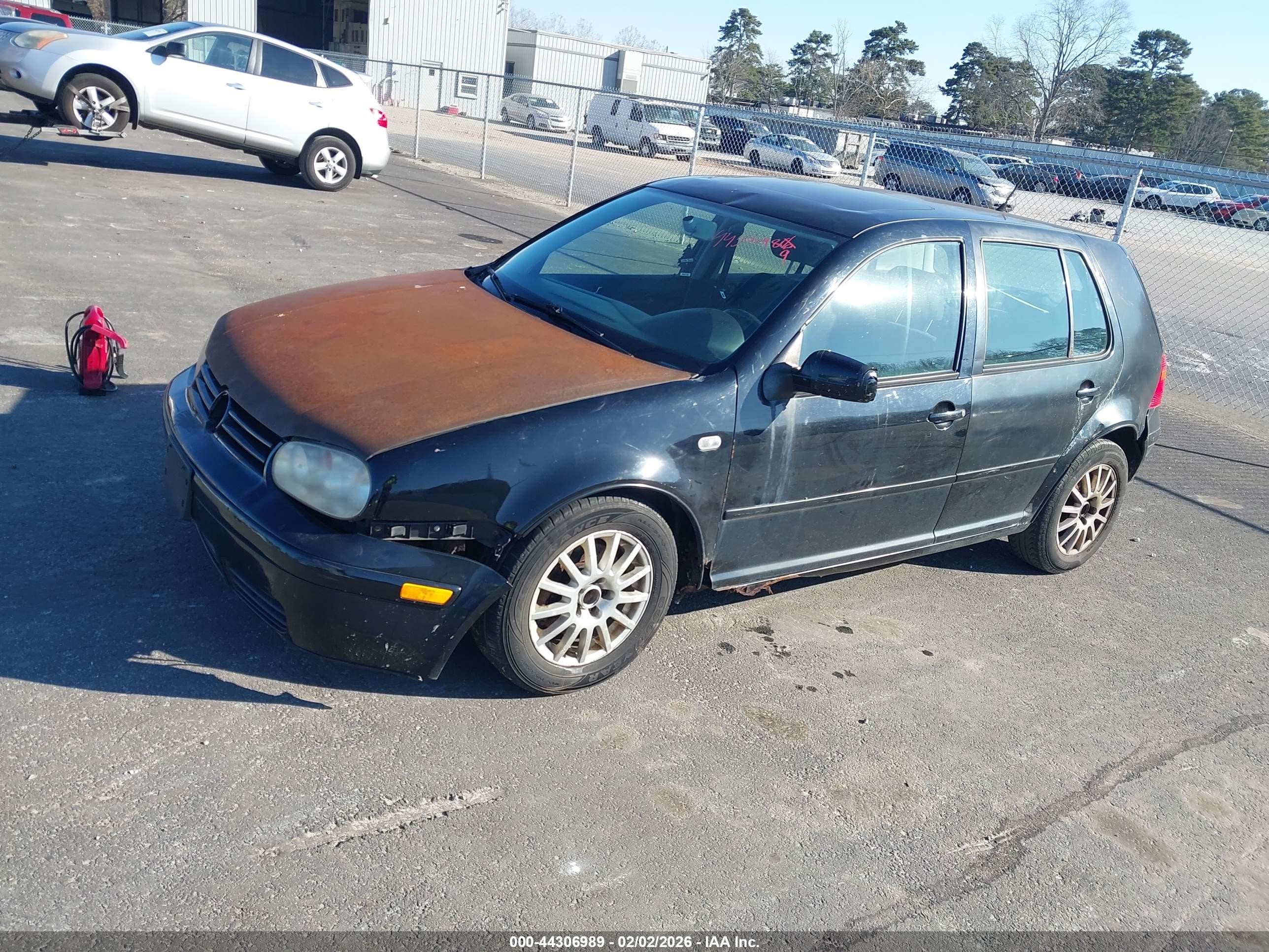 2003 Volkswagen Golf Gls 2.0l Black vin: 9BWGK61J534048826