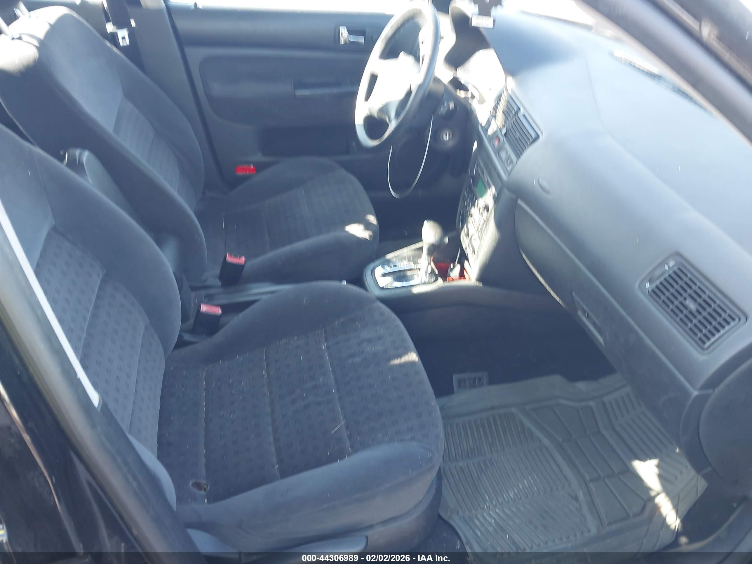 2003 Volkswagen Golf Gls 2.0l Black vin: 9BWGK61J534048826