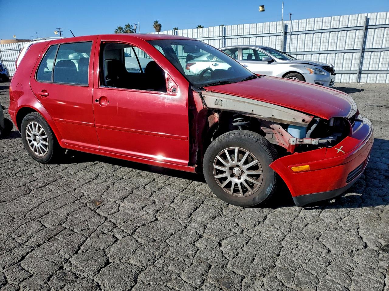 2003 Volkswagen Golf Gls Red vin: 9BWGK61J834012032