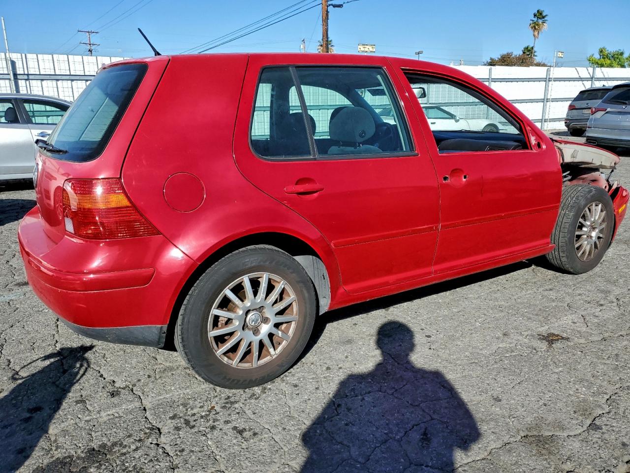 2003 Volkswagen Golf Gls Red vin: 9BWGK61J834012032