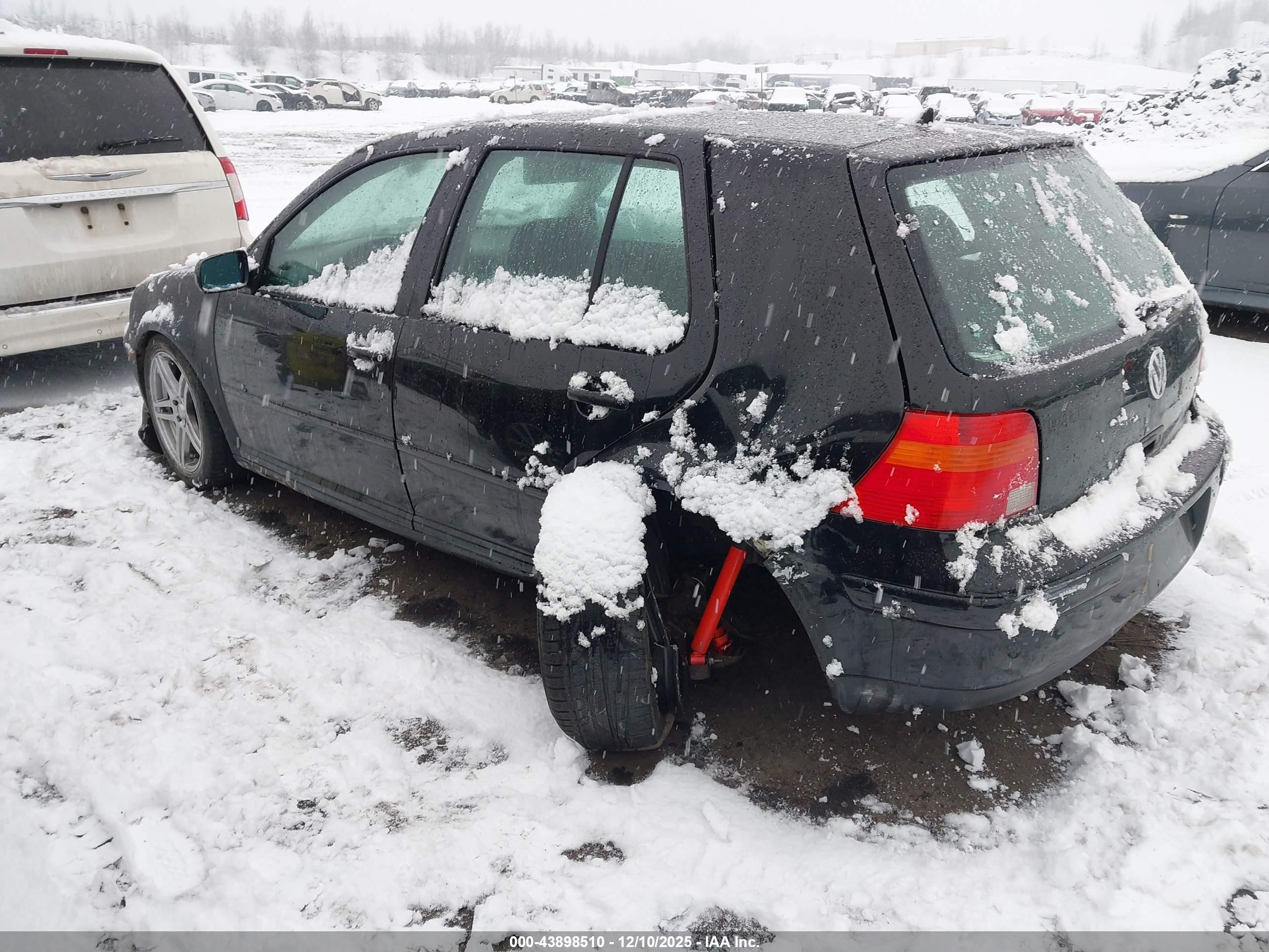 2003 Volkswagen Golf Gls 2.0l Black vin: 9BWGK61J934079593