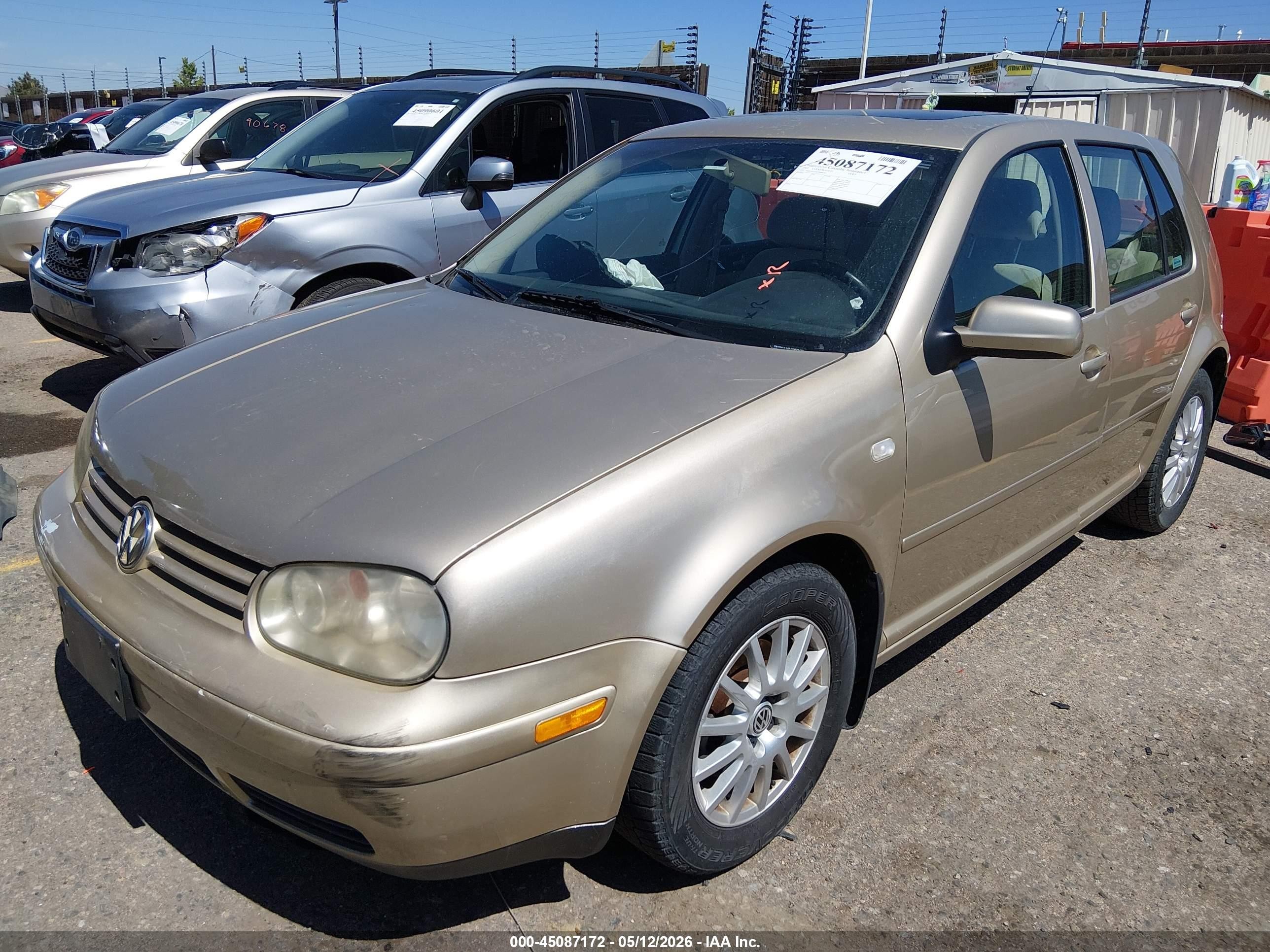 2003 Volkswagen Golf Gls 2.0l Золотой vin: 9BWGK61JX34004207