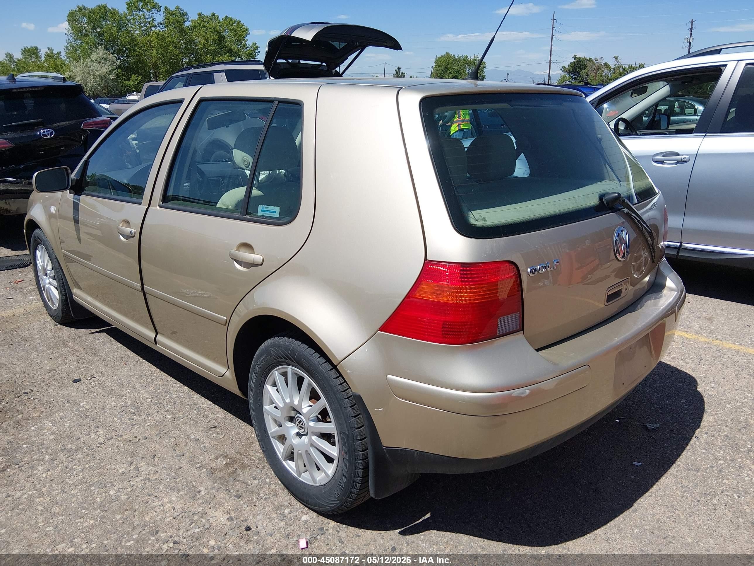 2003 Volkswagen Golf Gls 2.0l Золотой vin: 9BWGK61JX34004207