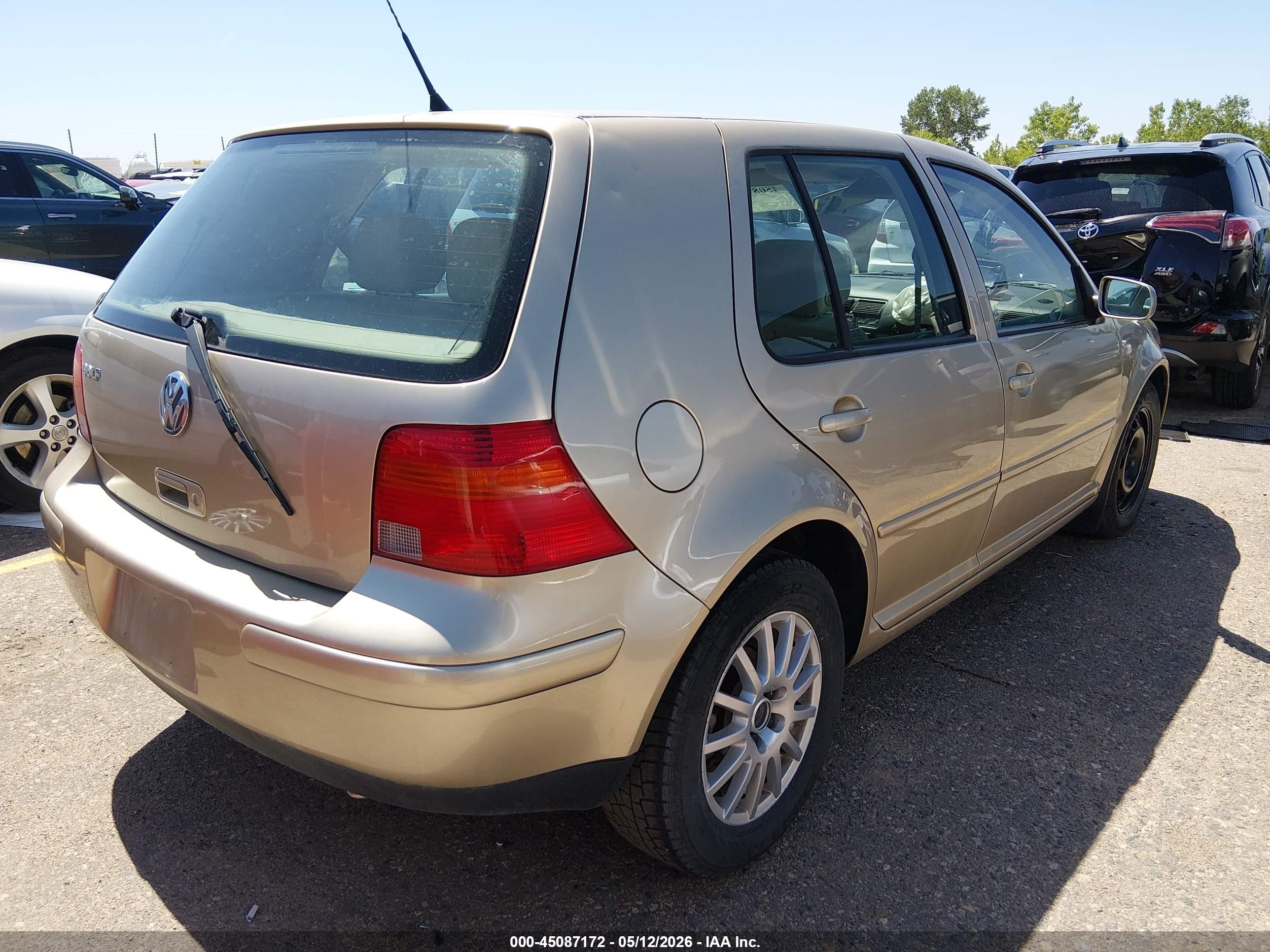 2003 Volkswagen Golf Gls 2.0l Золотой vin: 9BWGK61JX34004207