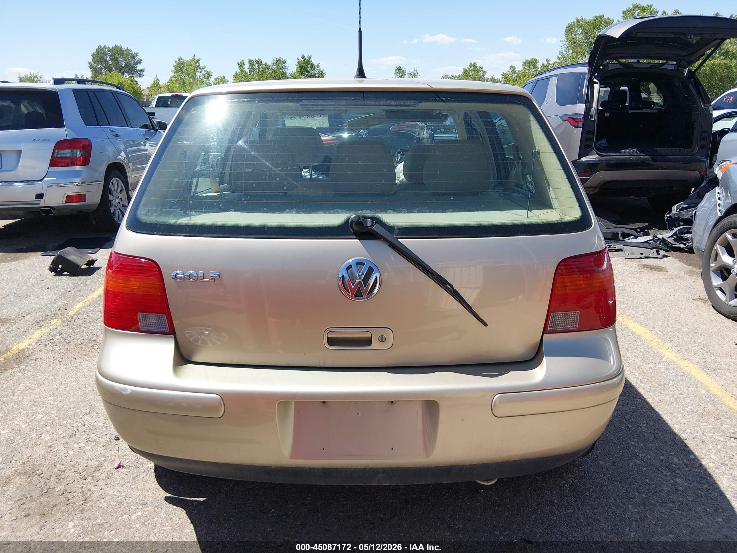 2003 Volkswagen Golf Gls 2.0l Золотой vin: 9BWGK61JX34004207