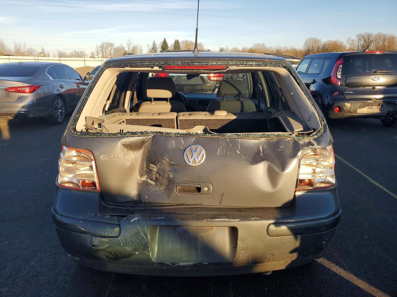 2004 Volkswagen Golf Gls Blue vin: 9BWGL61J044004358