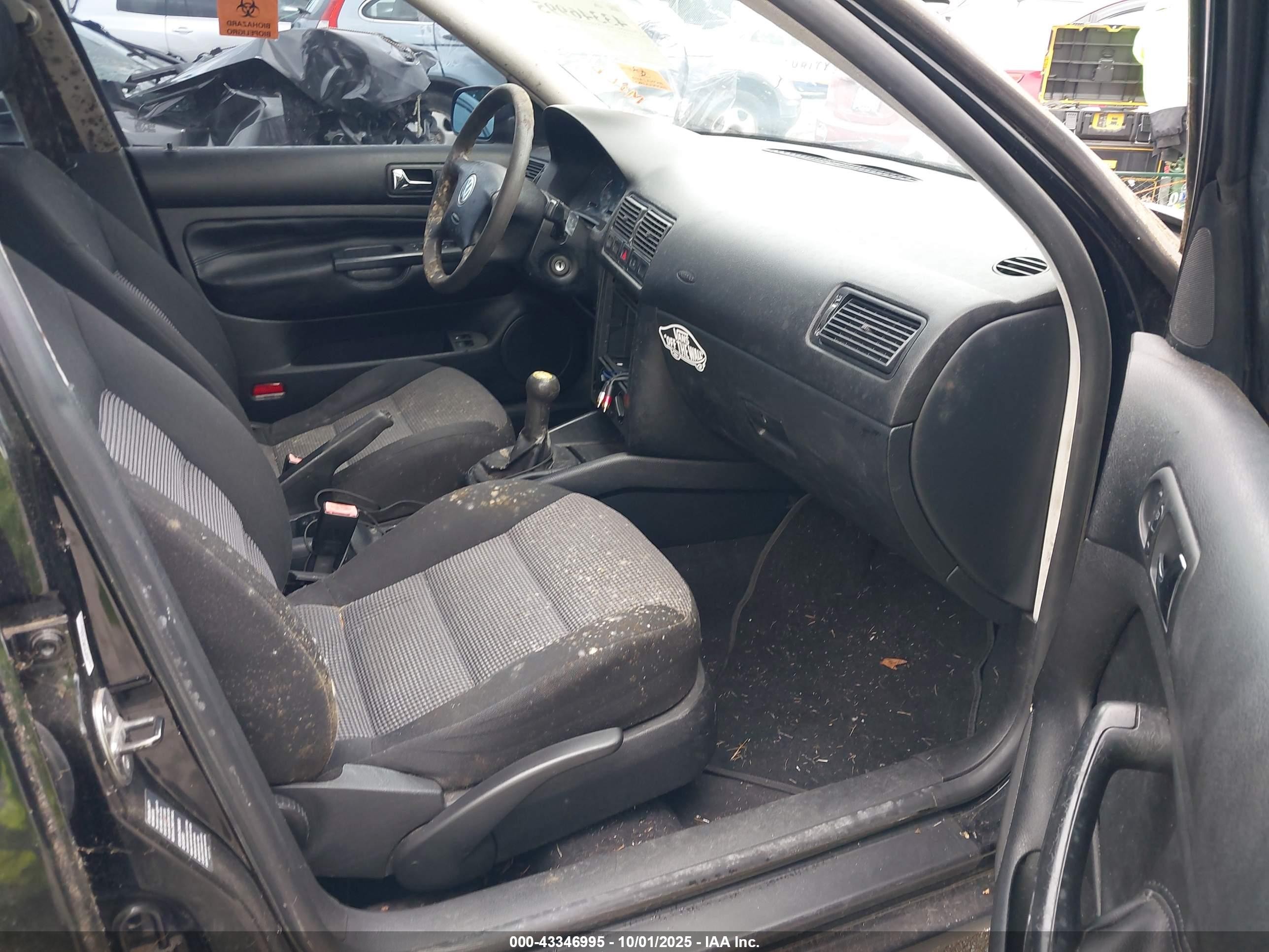 2004 Volkswagen Golf Gls 2.0l Black vin: 9BWGL61J144025333