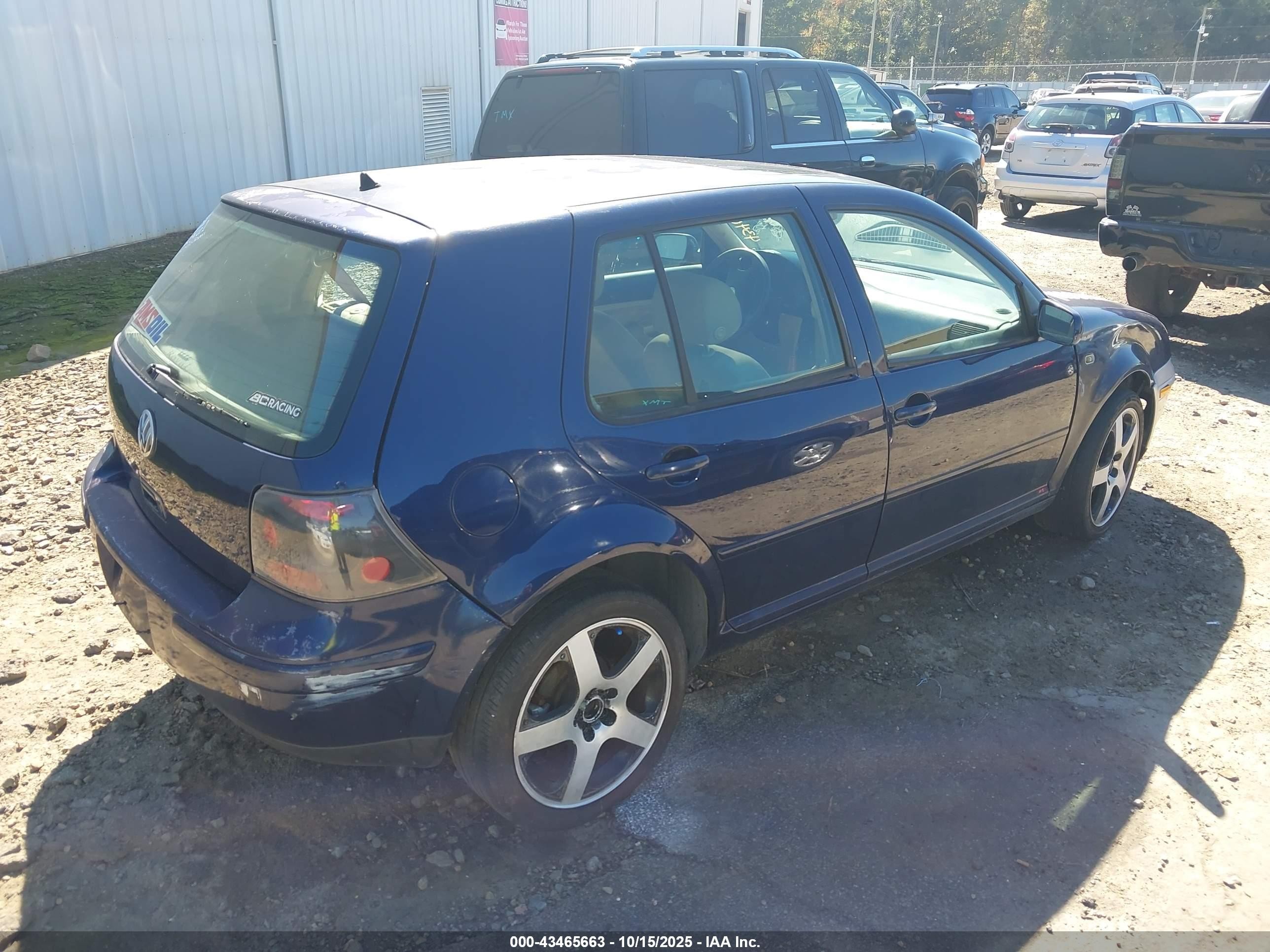 2004 Volkswagen Golf Gls 2.0l Blue vin: 9BWGL61J244002935