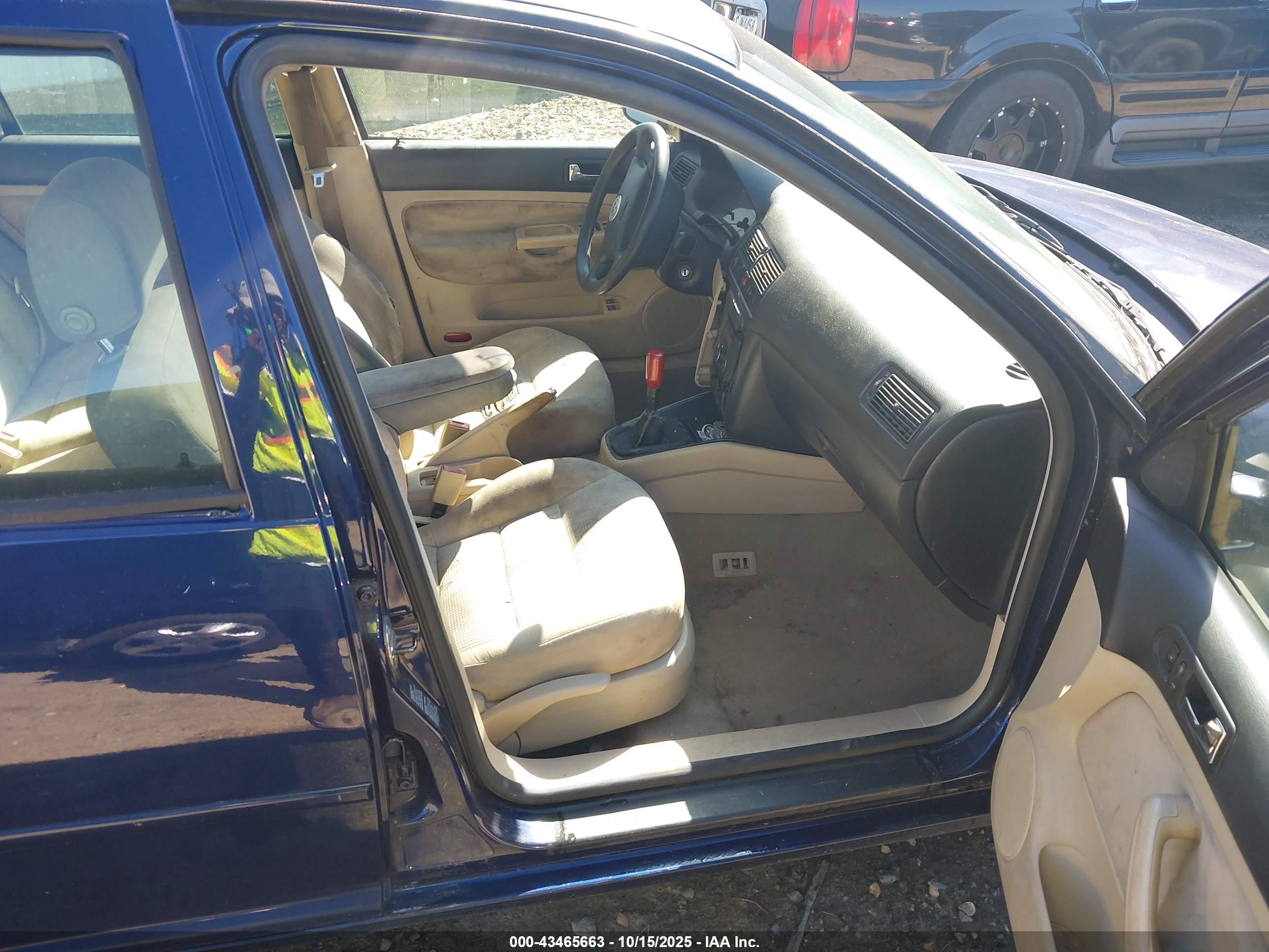 2004 Volkswagen Golf Gls 2.0l Blue vin: 9BWGL61J244002935