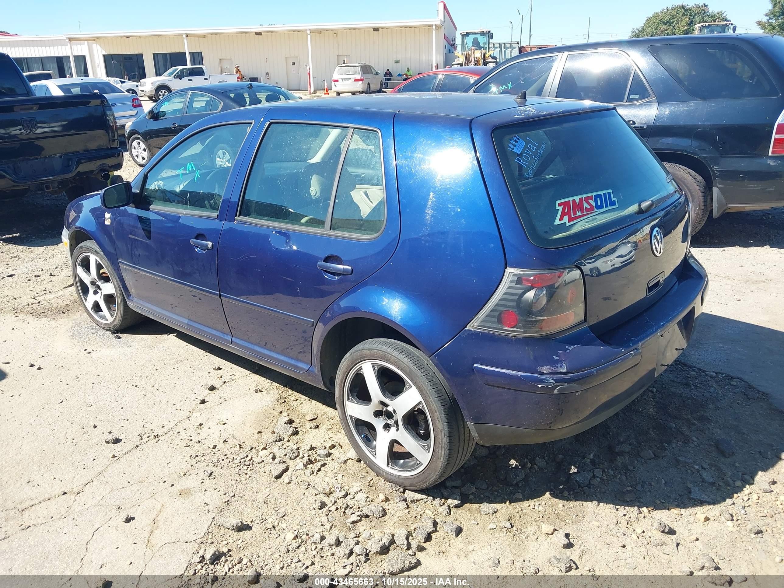 2004 Volkswagen Golf Gls 2.0l Blue vin: 9BWGL61J244002935