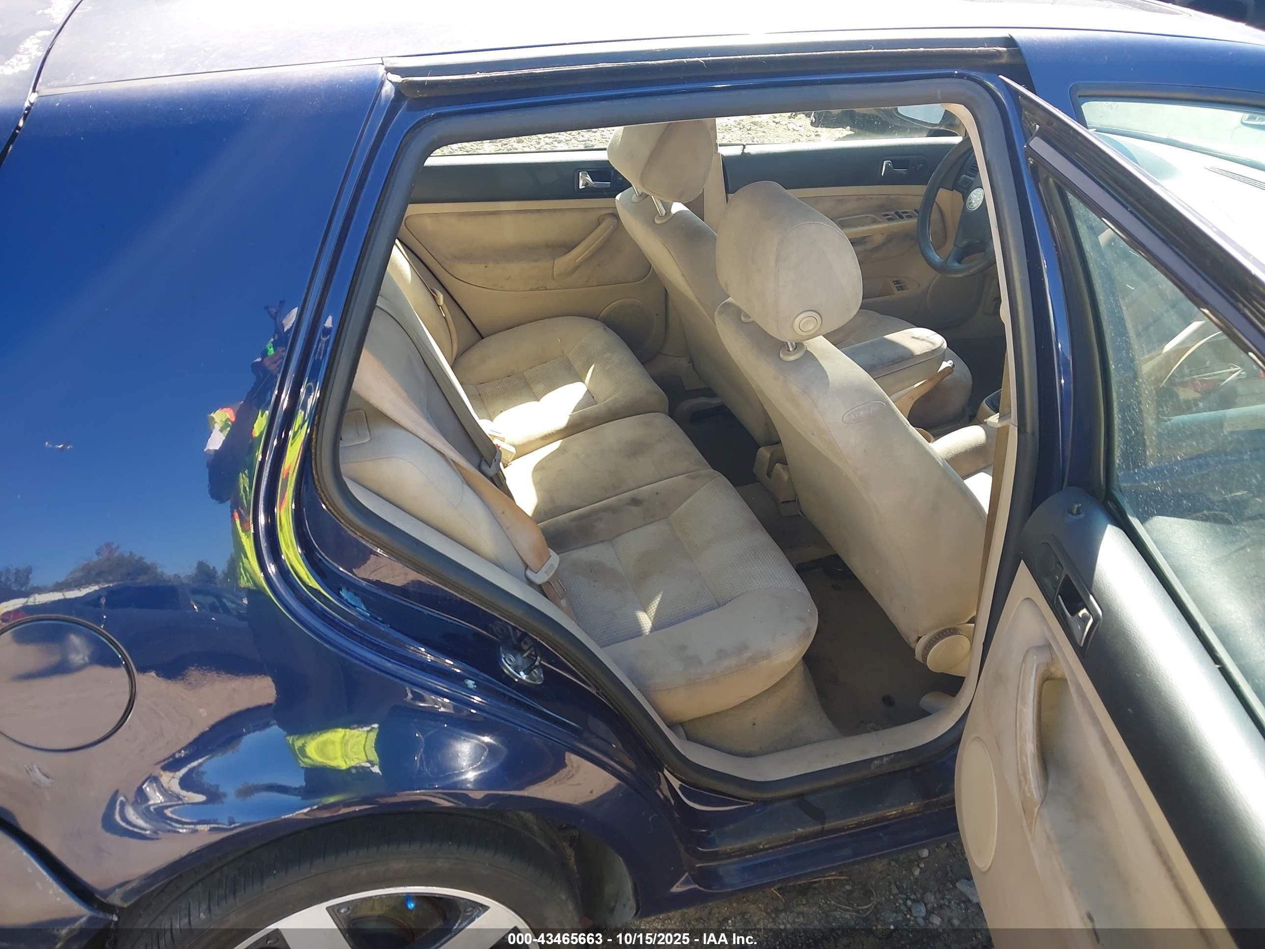2004 Volkswagen Golf Gls 2.0l Blue vin: 9BWGL61J244002935