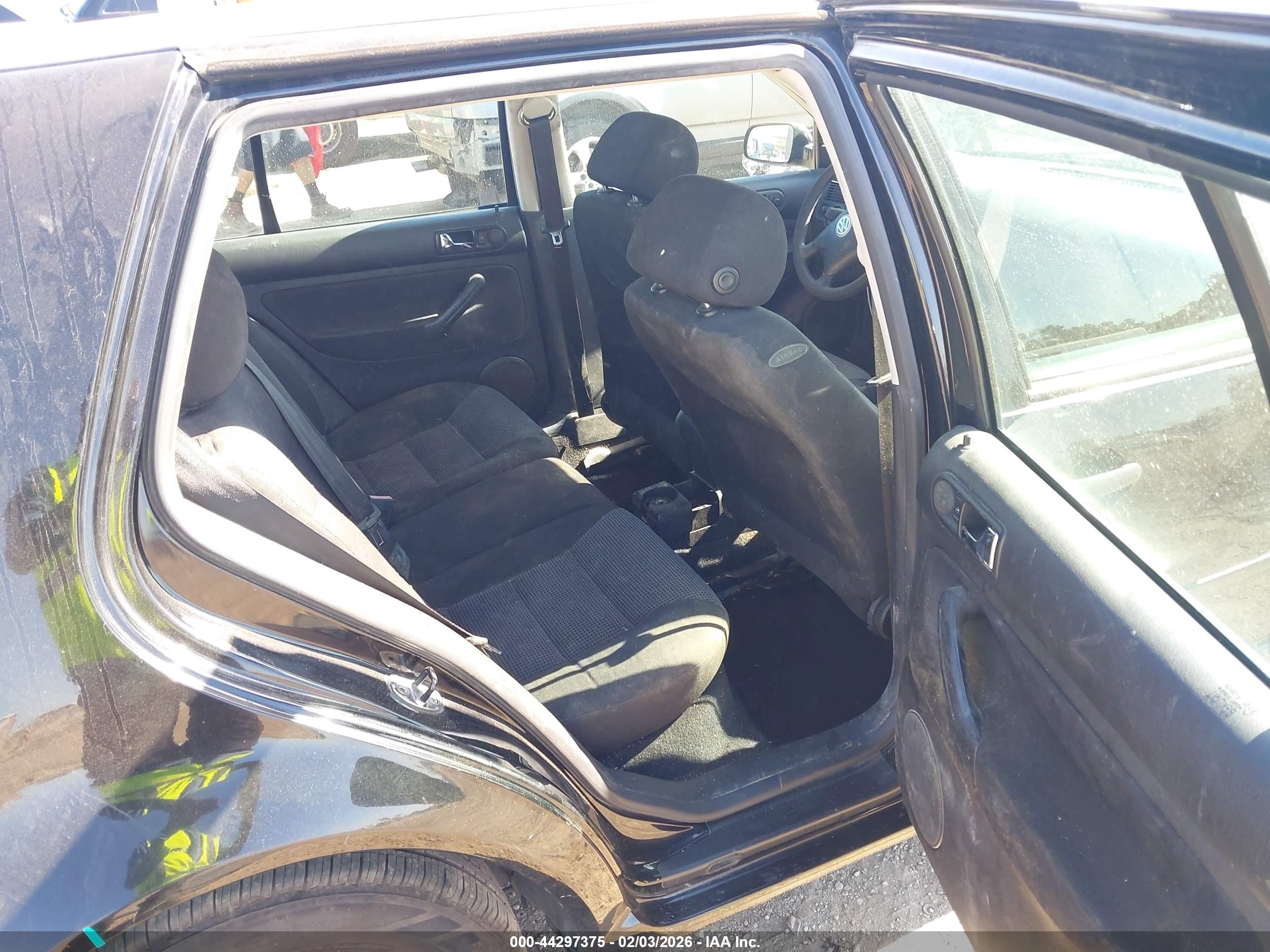 2004 Volkswagen Golf Gls 2.0l Black vin: 9BWGL61J344001552