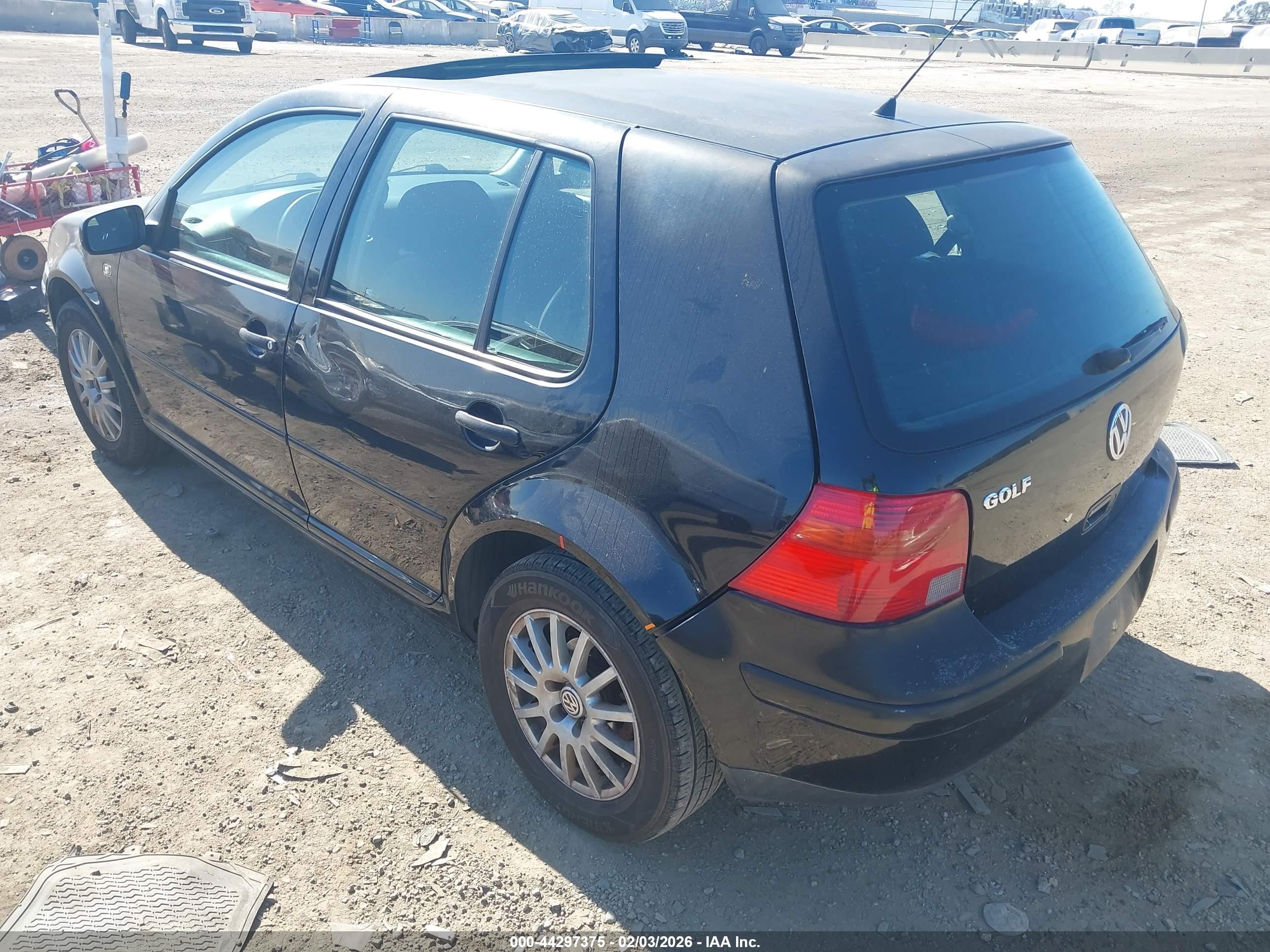 2004 Volkswagen Golf Gls 2.0l Black vin: 9BWGL61J344001552
