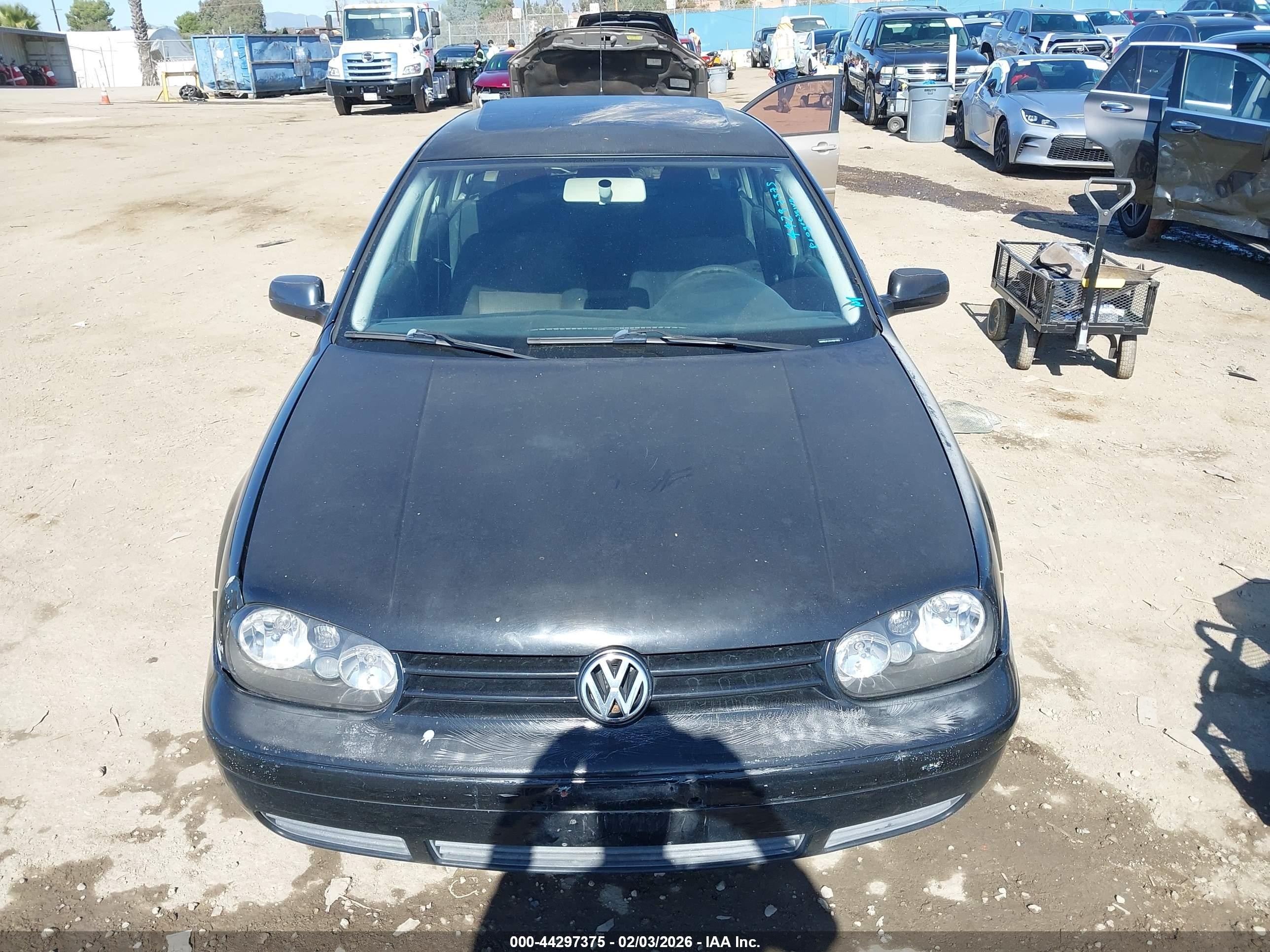 2004 Volkswagen Golf Gls 2.0l Black vin: 9BWGL61J344001552