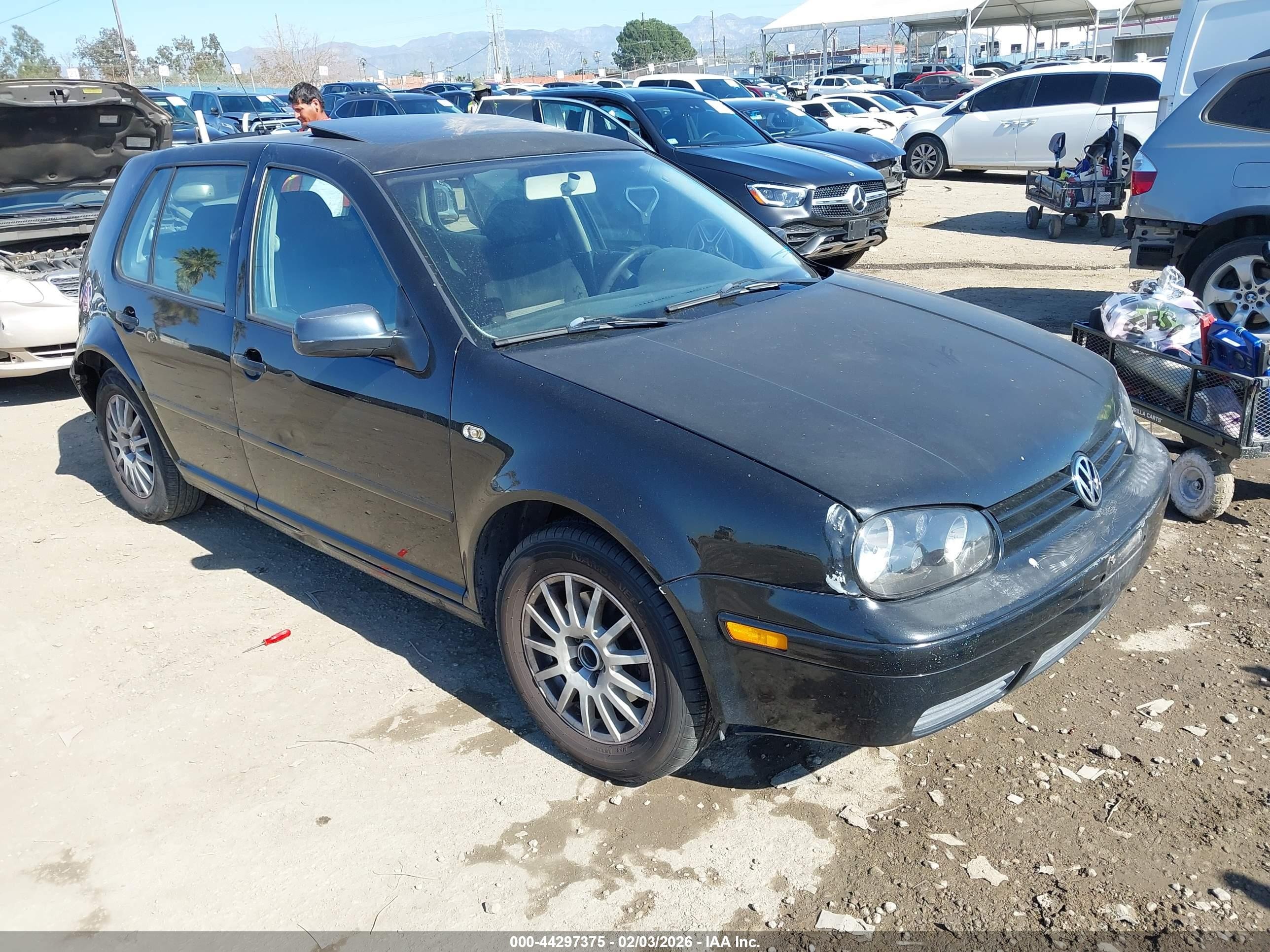 2004 Volkswagen Golf Gls 2.0l Black vin: 9BWGL61J344001552