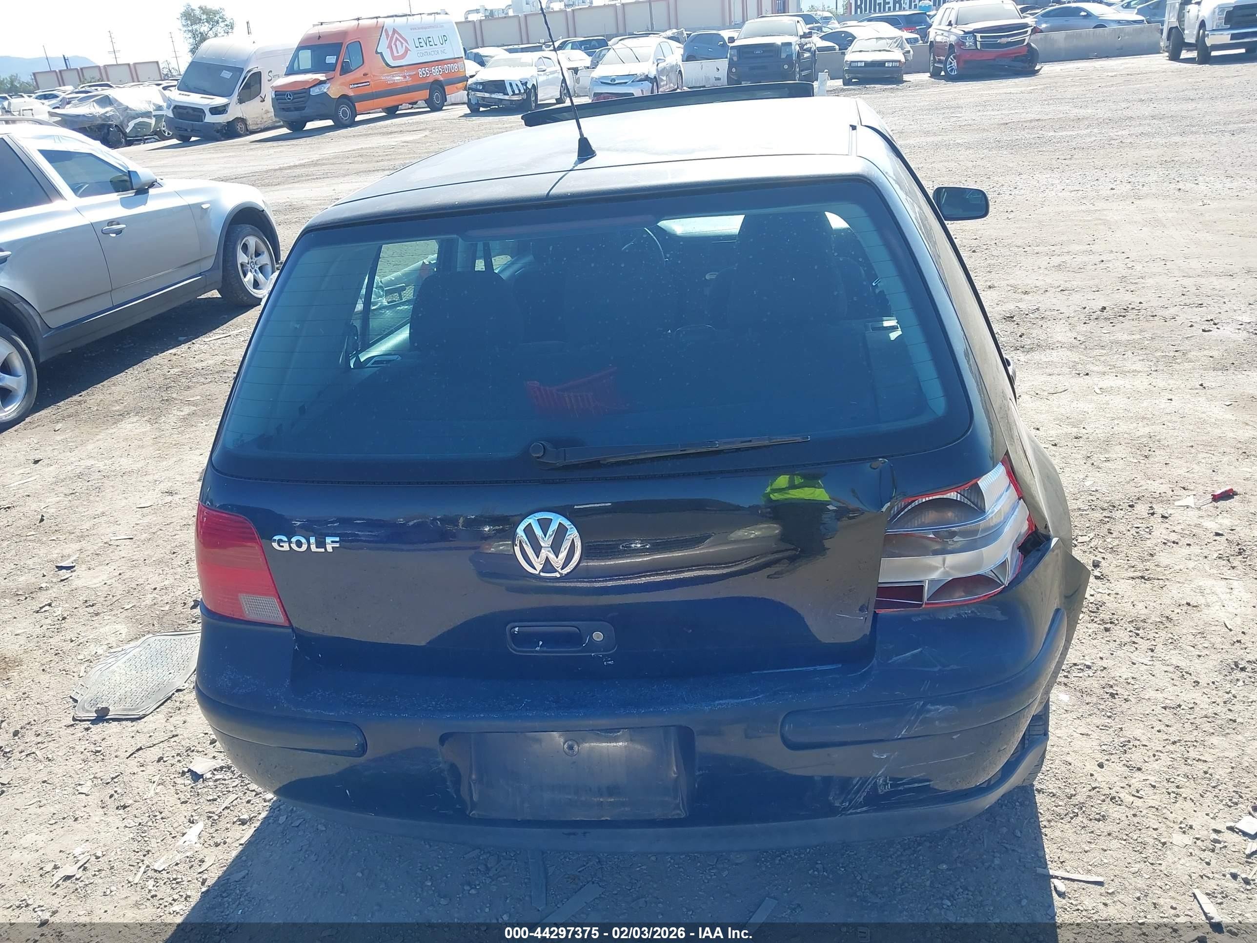 2004 Volkswagen Golf Gls 2.0l Black vin: 9BWGL61J344001552