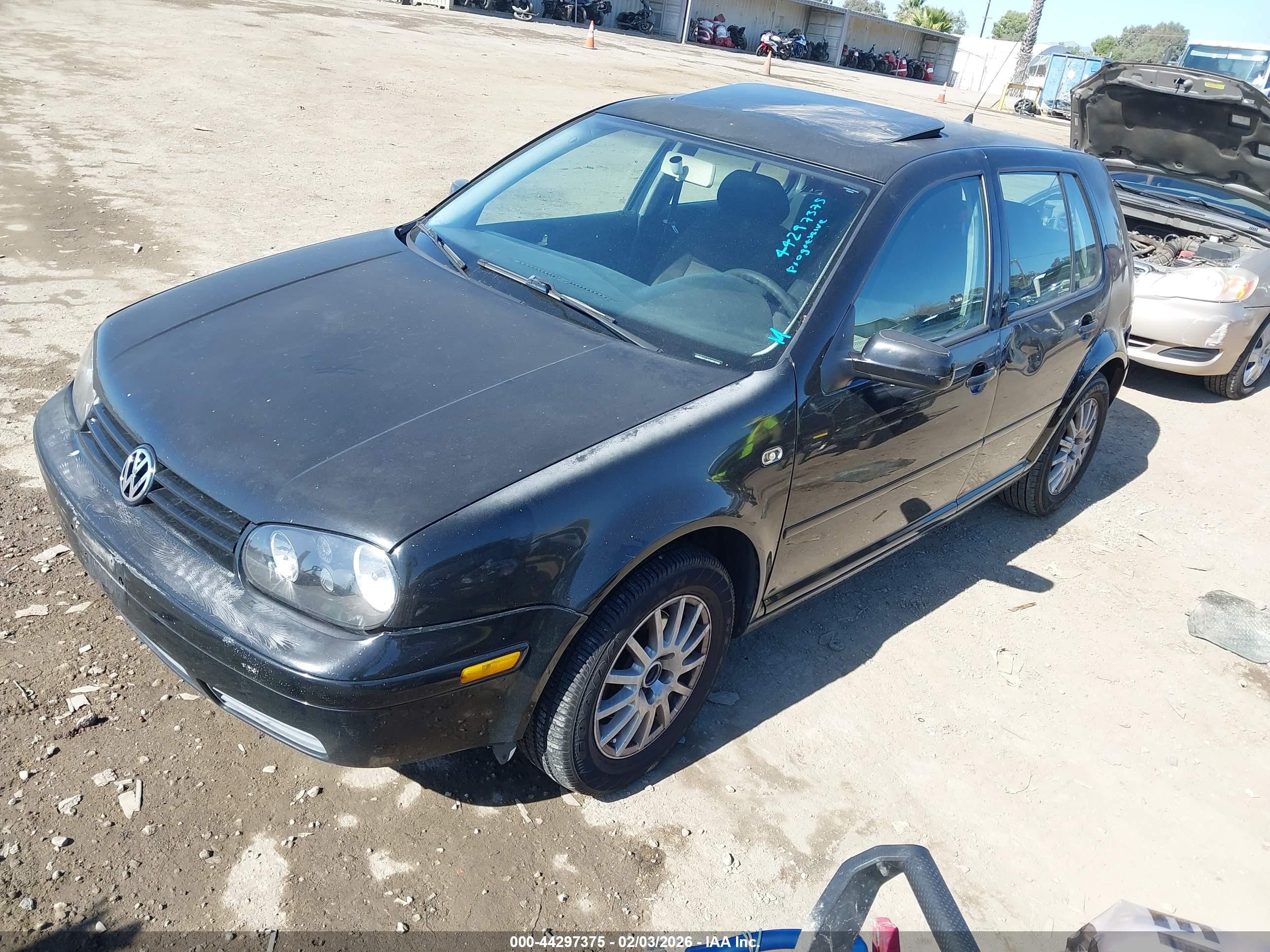 2004 Volkswagen Golf Gls 2.0l Black vin: 9BWGL61J344001552
