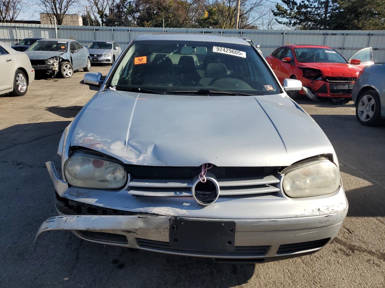 2004 Volkswagen Golf Gls Серебряный vin: 9BWGL61J344032445