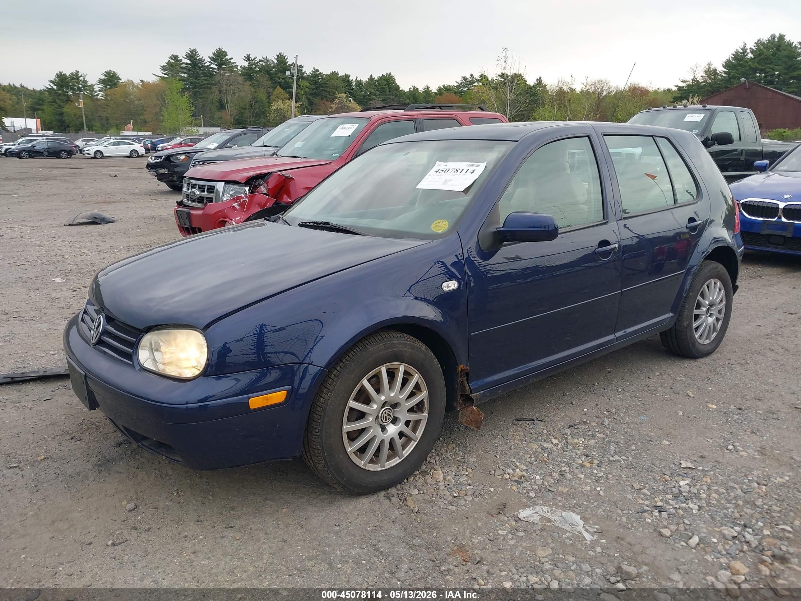 2004 Volkswagen Golf Gls 2.0l Blue vin: 9BWGL61J444004492