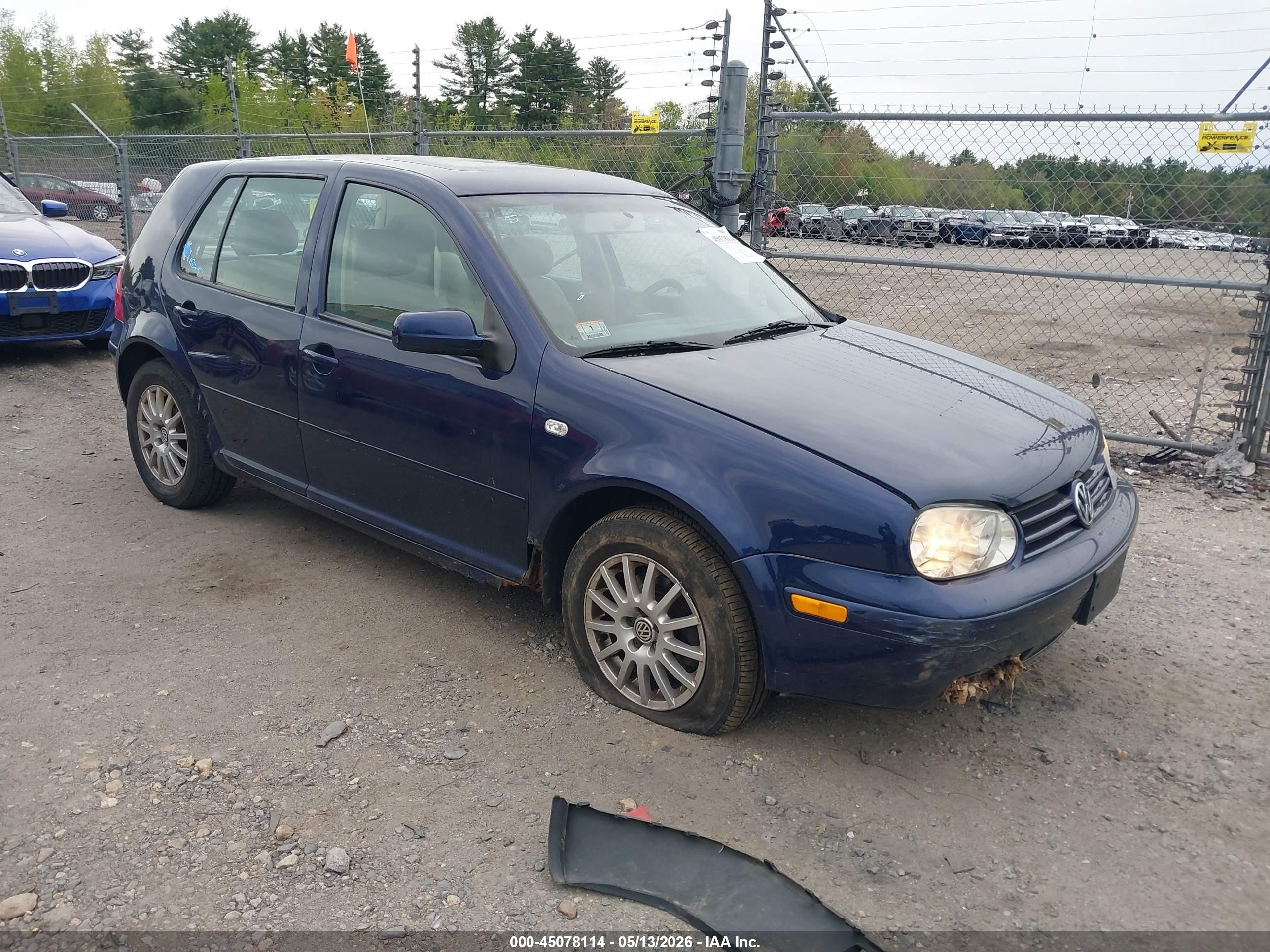 2004 Volkswagen Golf Gls 2.0l Blue vin: 9BWGL61J444004492