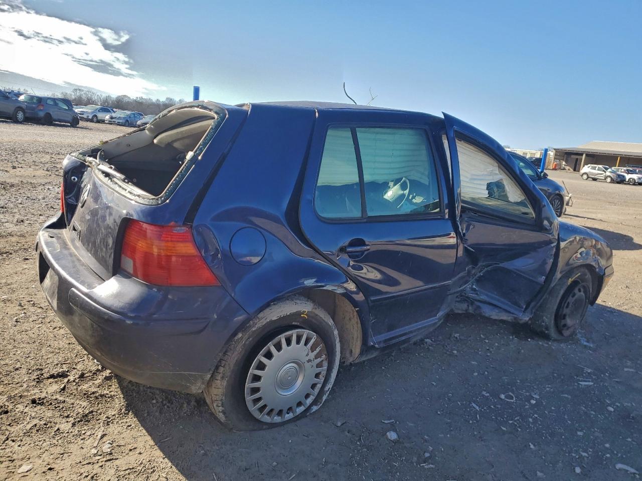 2004 Volkswagen Golf Gls Blue vin: 9BWGL61J444041557