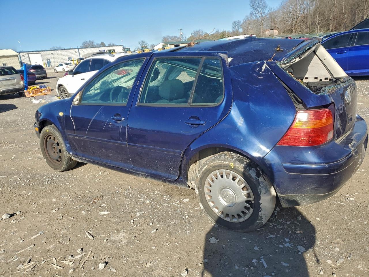 2004 Volkswagen Golf Gls Blue vin: 9BWGL61J444041557