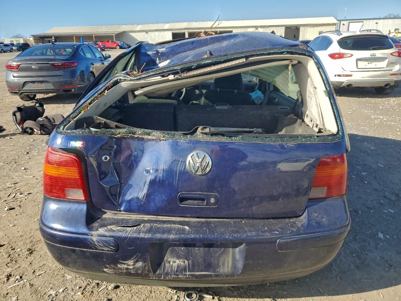2004 Volkswagen Golf Gls Blue vin: 9BWGL61J444041557