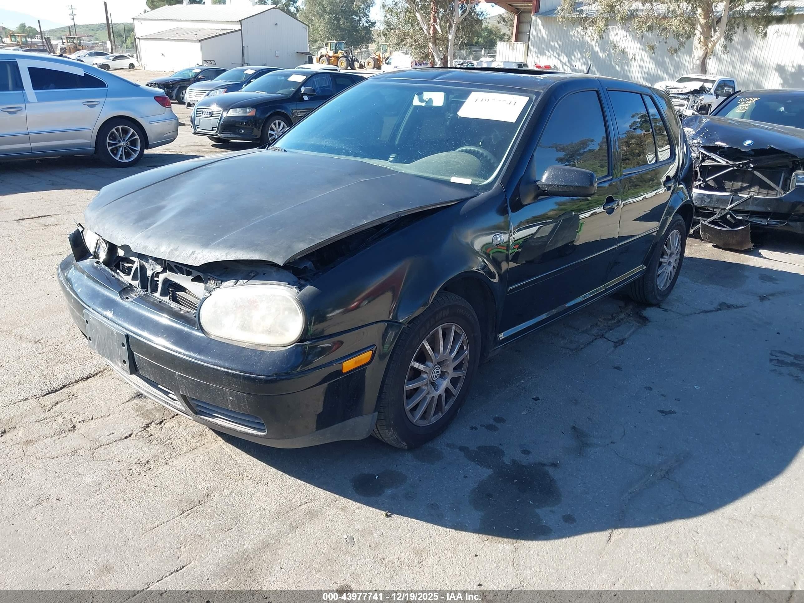 2006 Volkswagen Golf Gls 2.0l Black vin: 9BWGL61J464009047